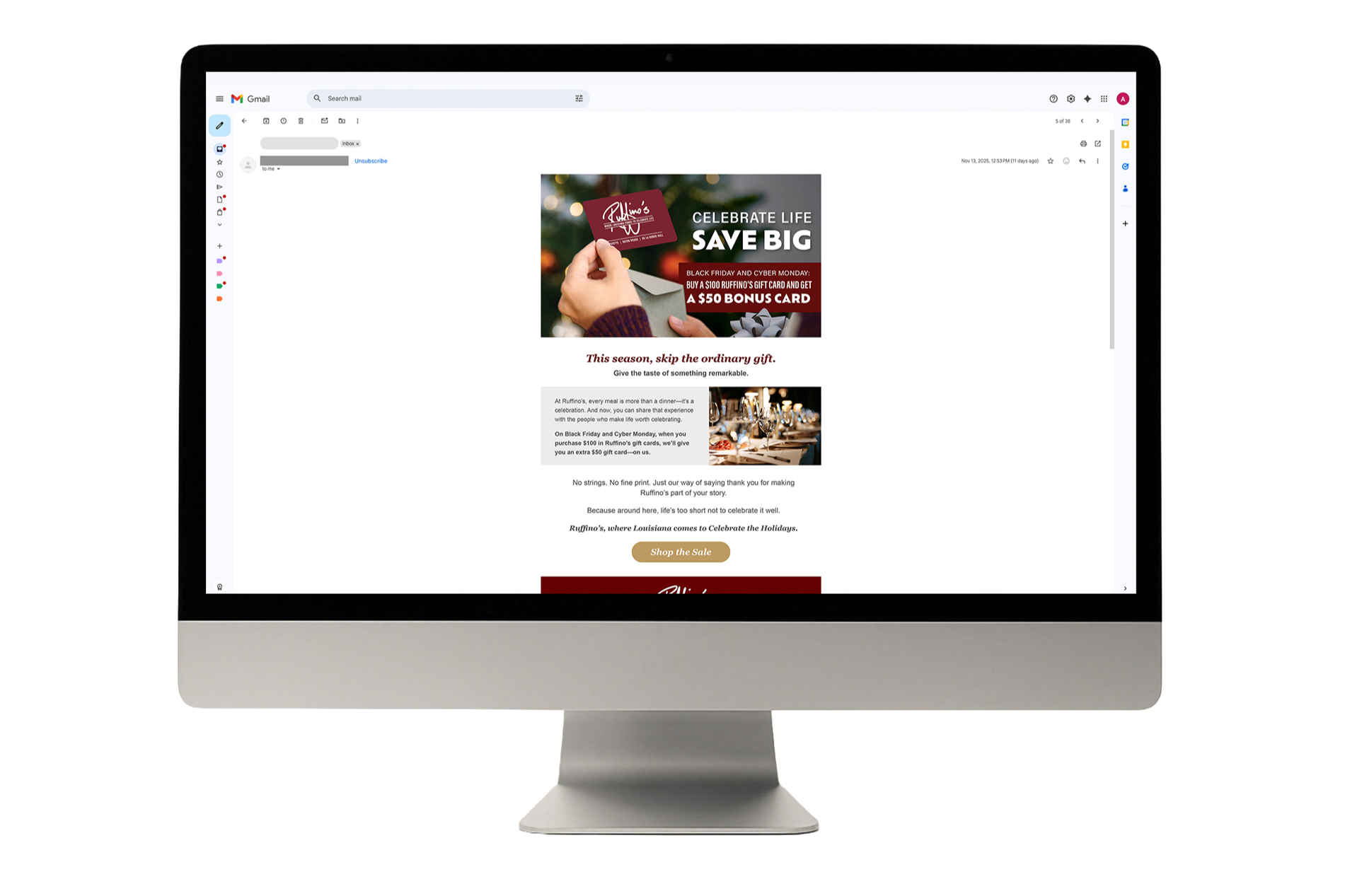 Holiday Email Campaign Design