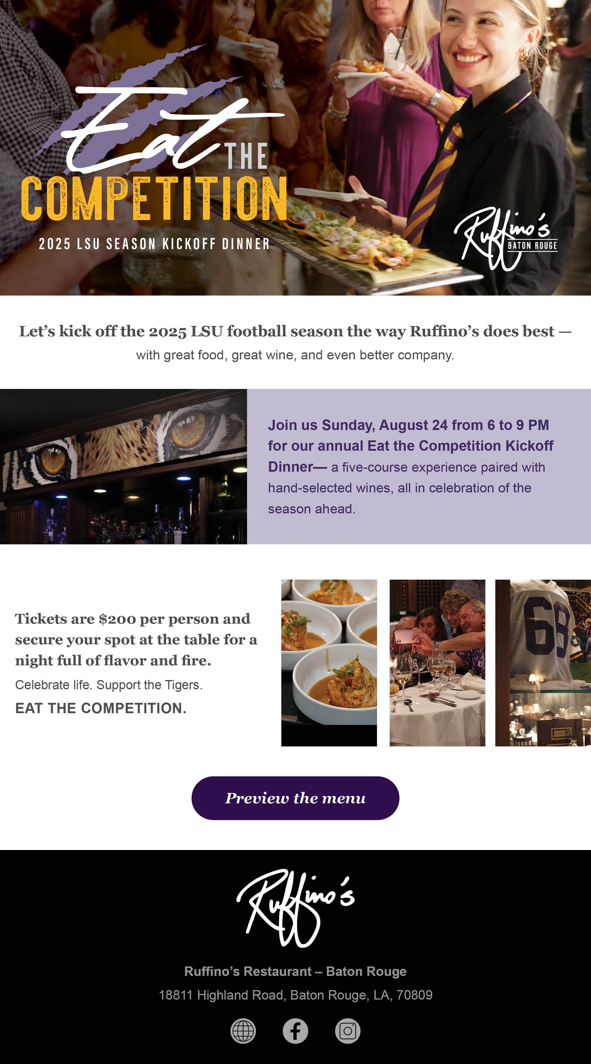 Eat the Competition Email Campaign