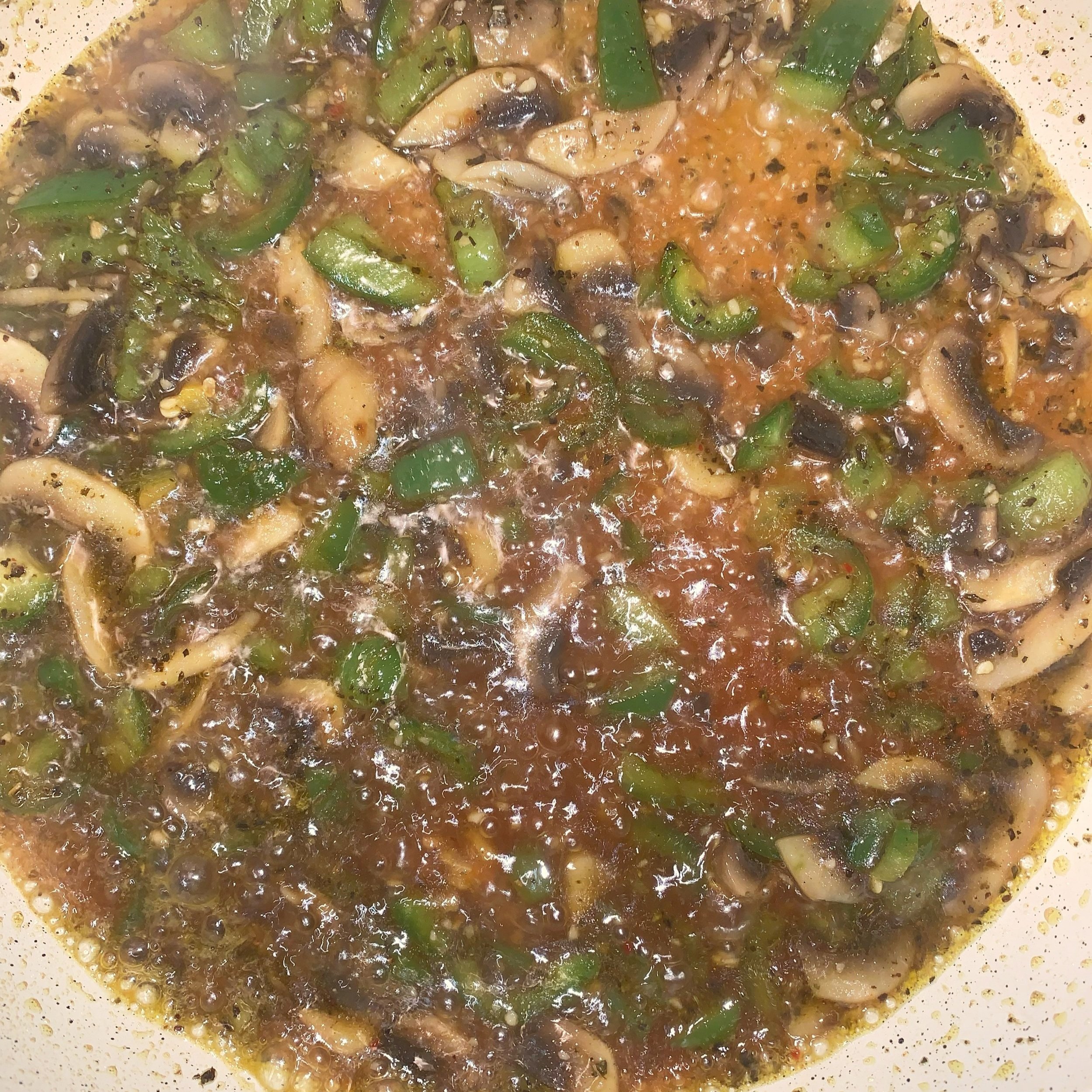 Red wine deglaze