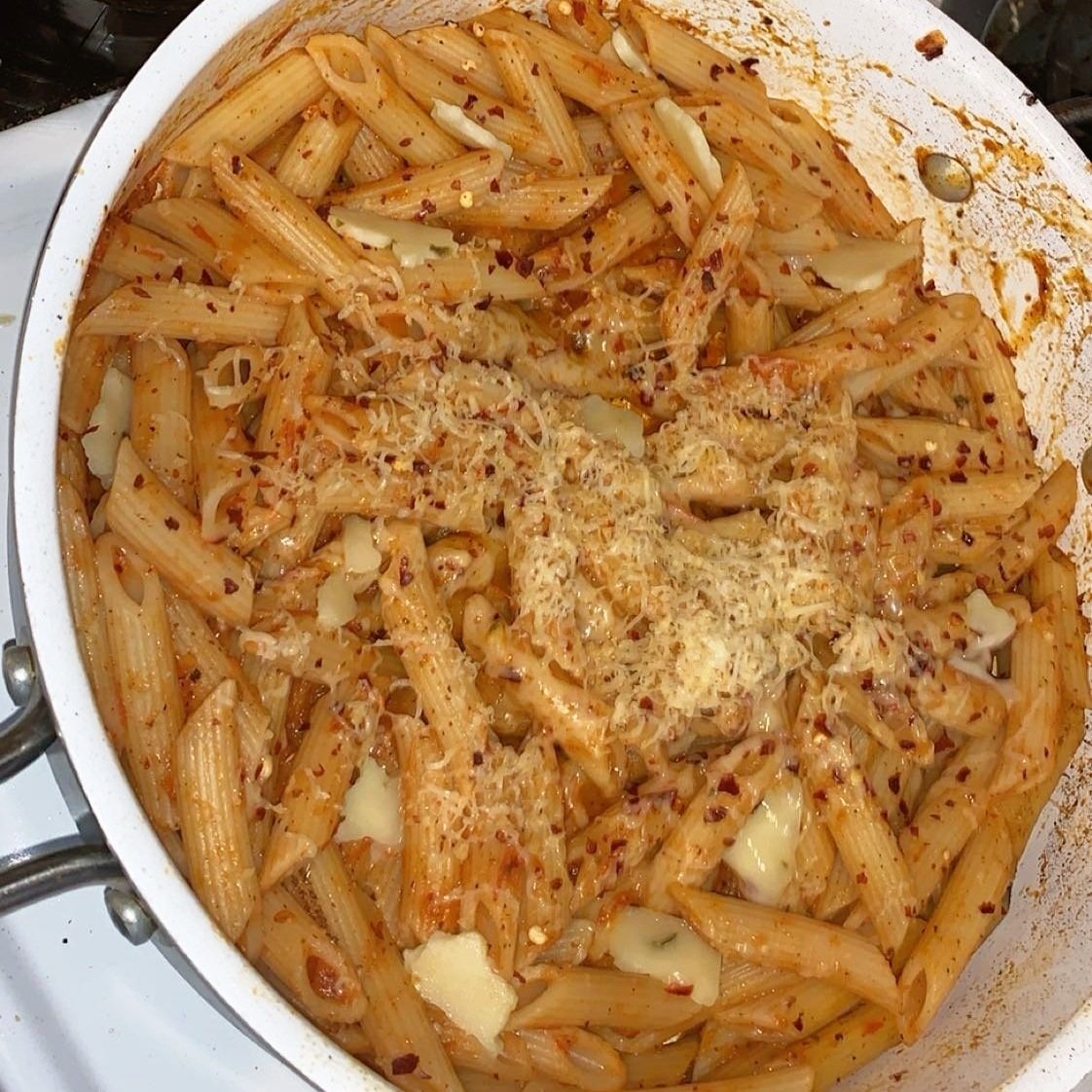 Spicy, creamy Penne Vodka