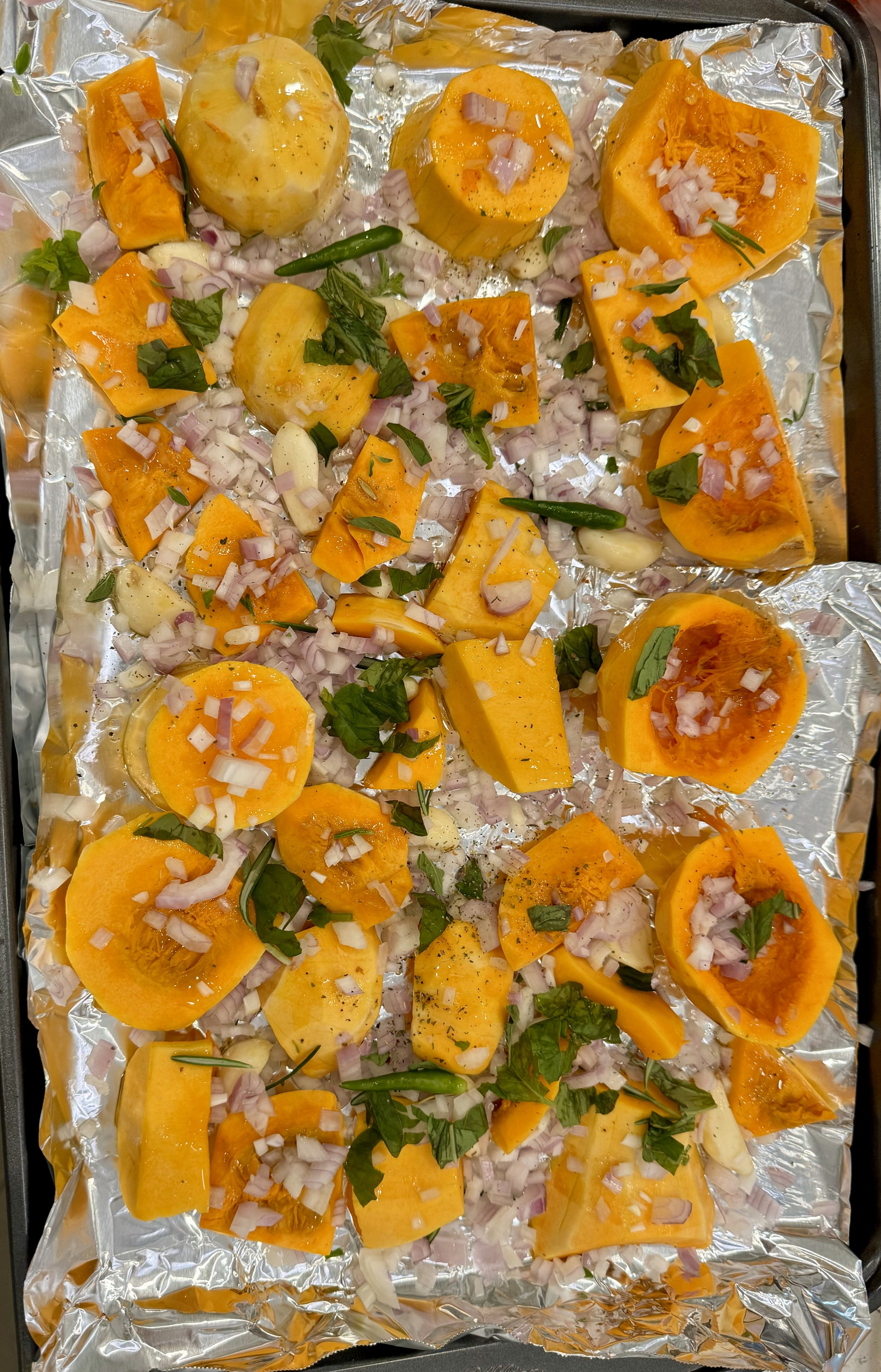 Pre butternut squash roast