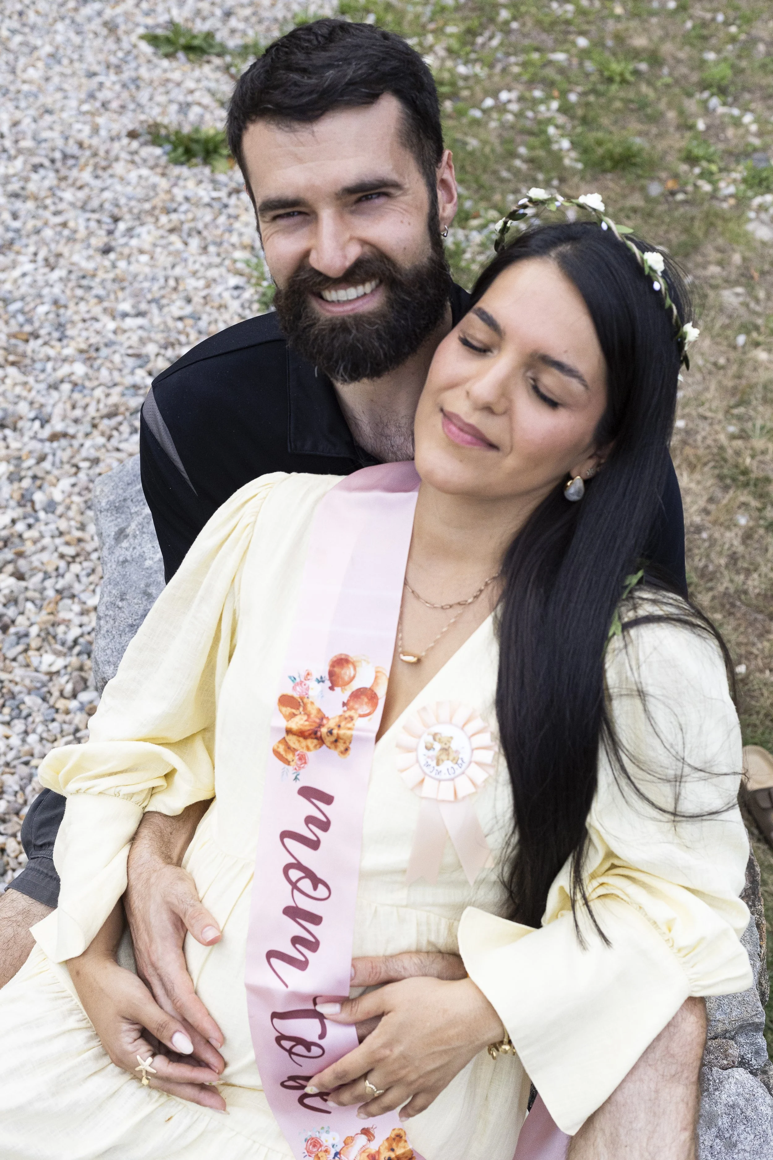 Jennifher Ortiz and her beloved Ryan Shaffer pose for a photo during their baby shower in Hamden, CT.|Credit: Reynaldo Cruz Diaz