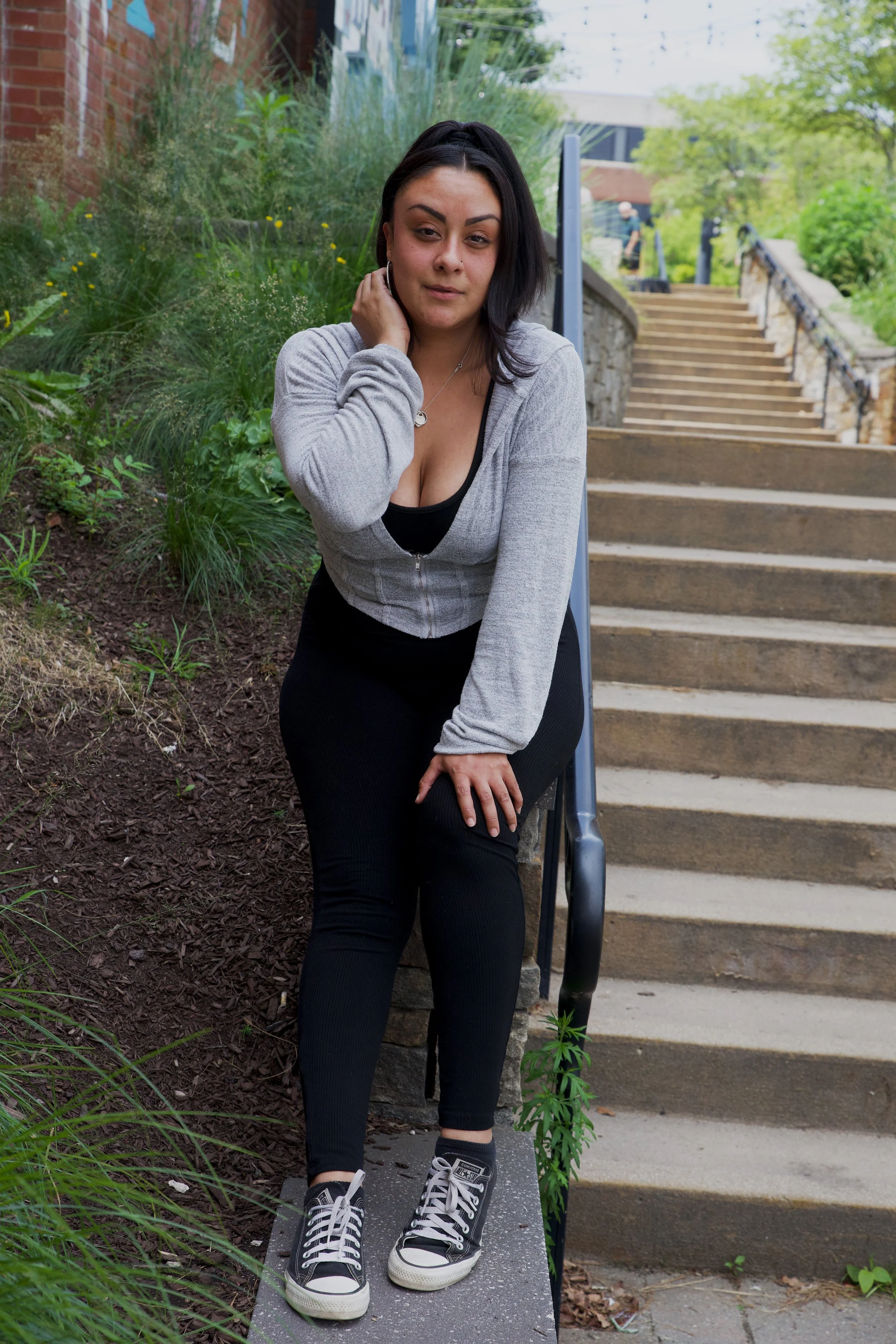 Celia poses for casual photos at Blue Back Square in West Hartford, CT.|Credit: Reynaldo Cruz Diaz