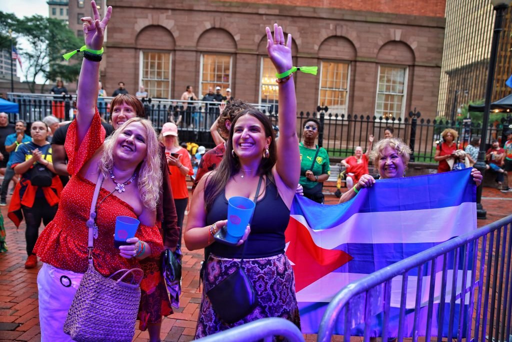 Cuban band Cimafunk holding a concert in Hartford, CT.| Credit: Reynaldo Cruz Diaz