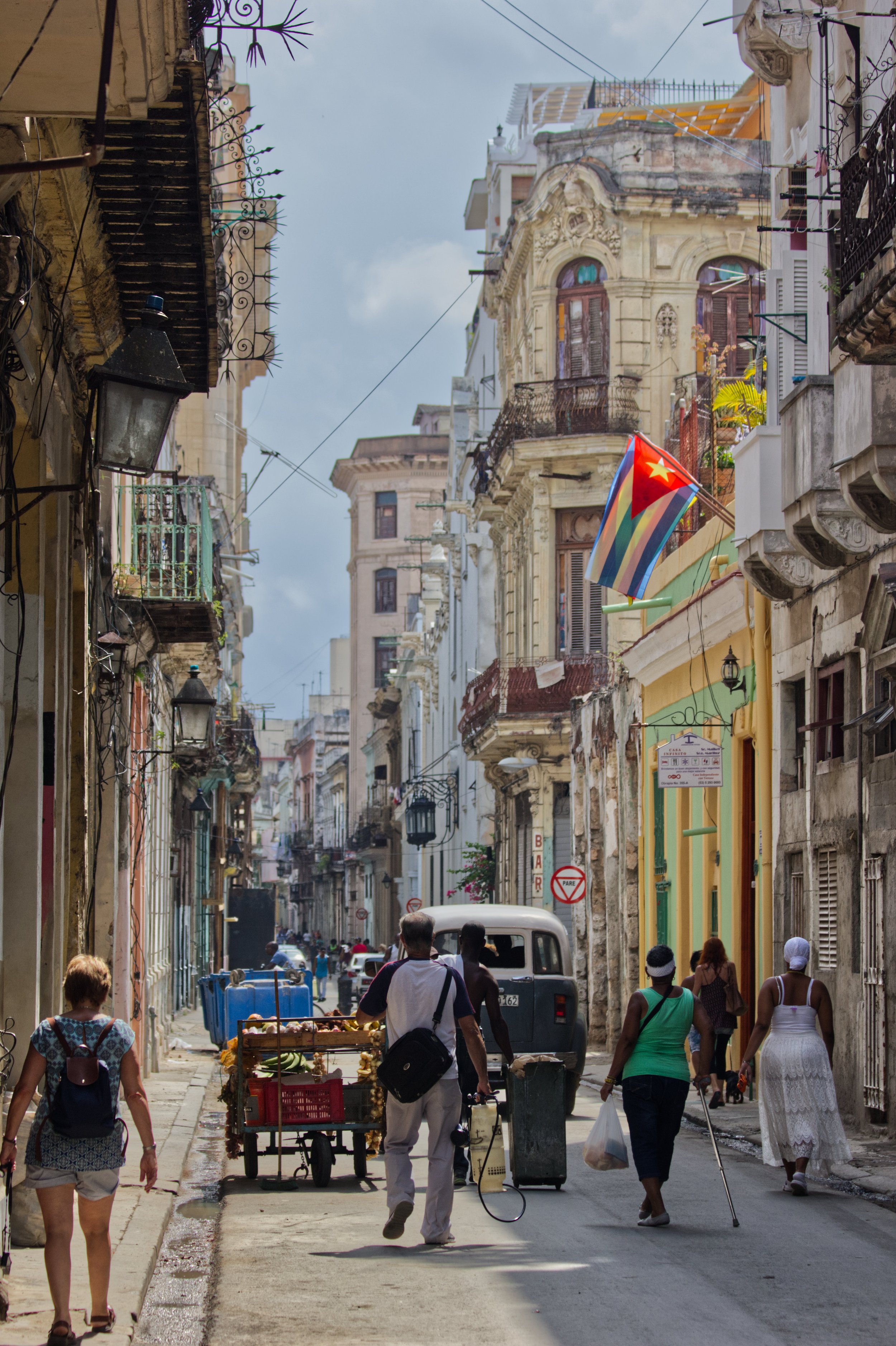 View of a street in Old Havana.| Credit: Reynaldo Cruz Diaz