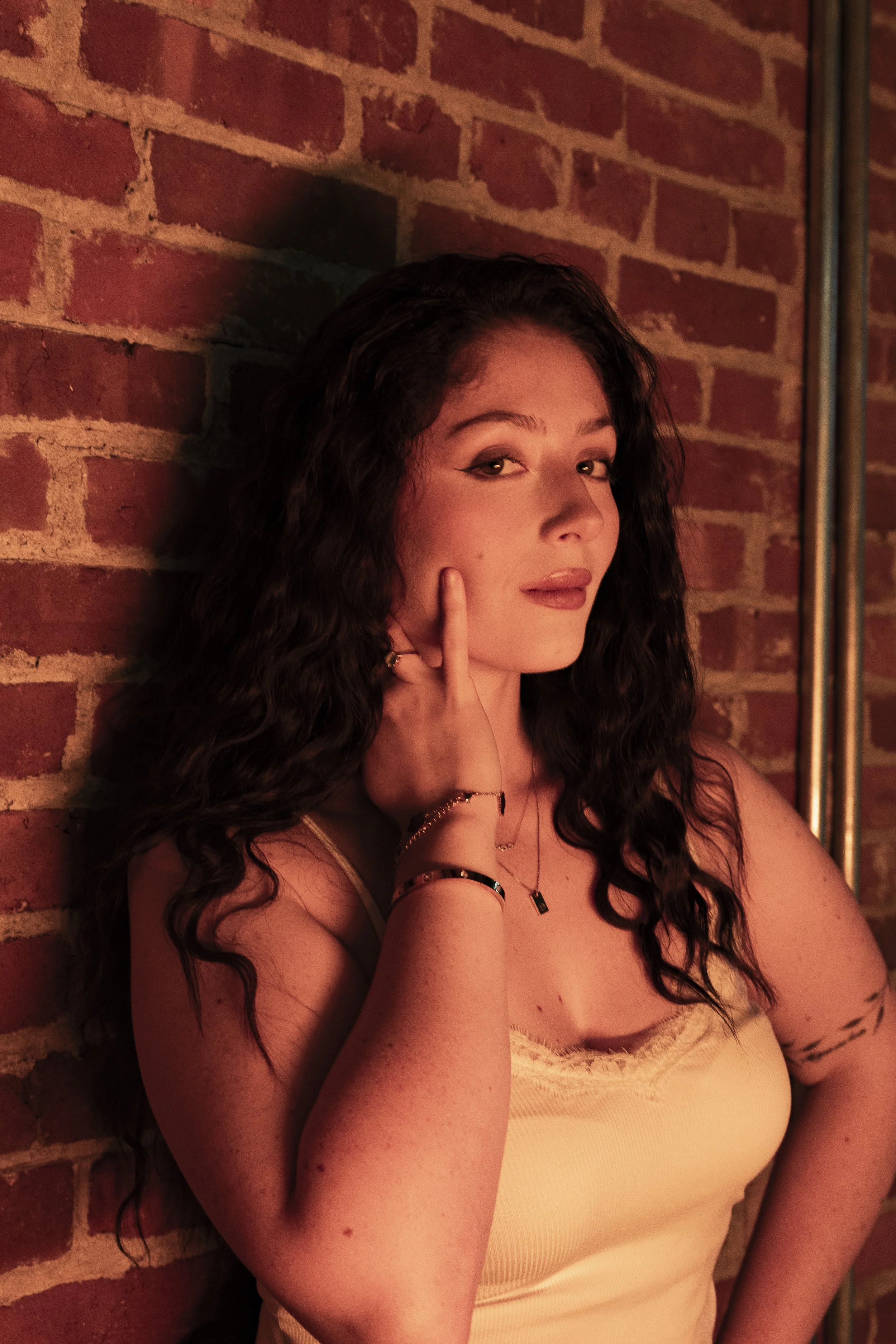 Model @victoria.prapopulos poses during the #ConnecticutSlam in Winsted. | Credit: Reynaldo Cruz Diaz