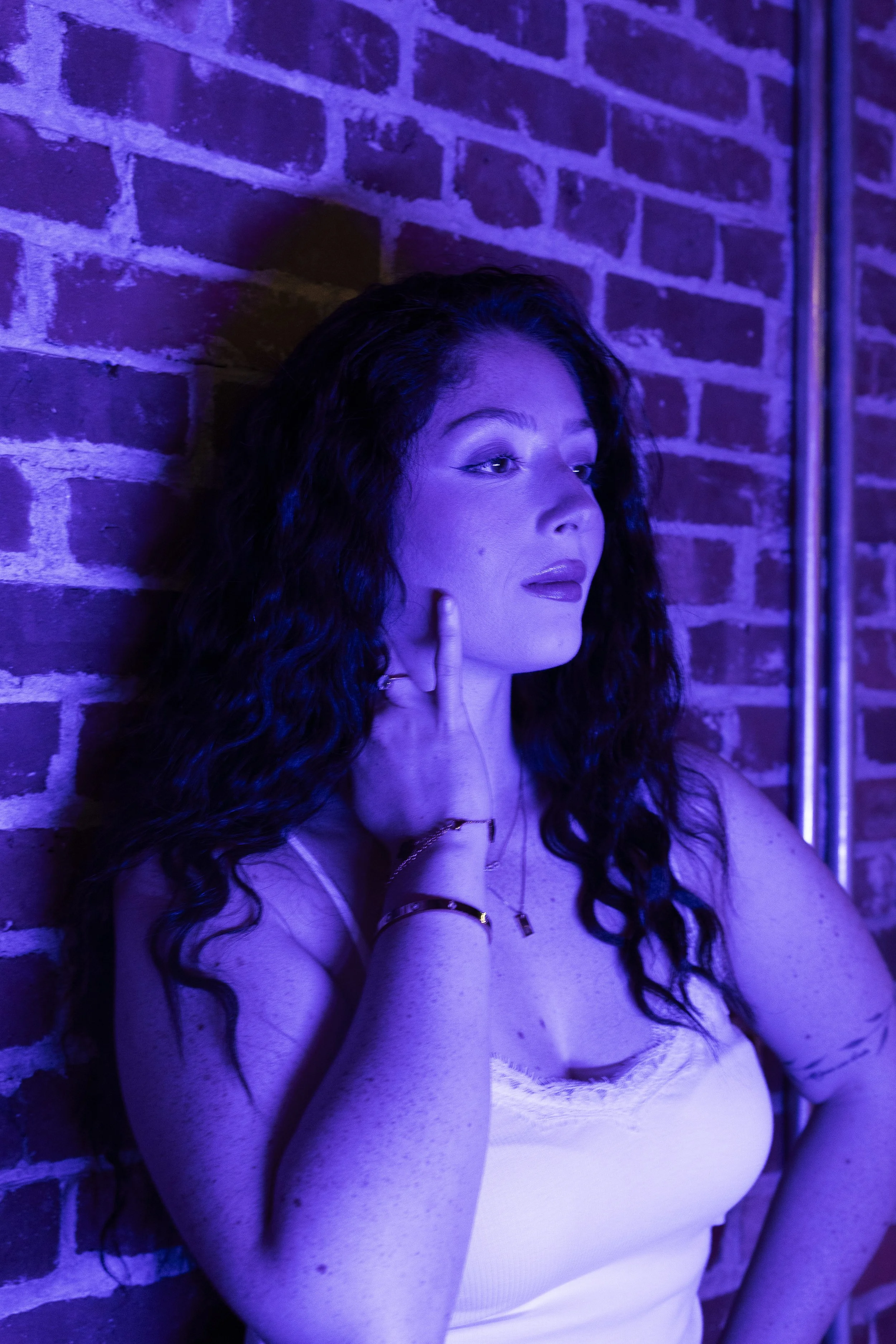 Model @victoria.prapopulos poses during the #ConnecticutSlam in Winsted. | Credit: Reynaldo Cruz Diaz
