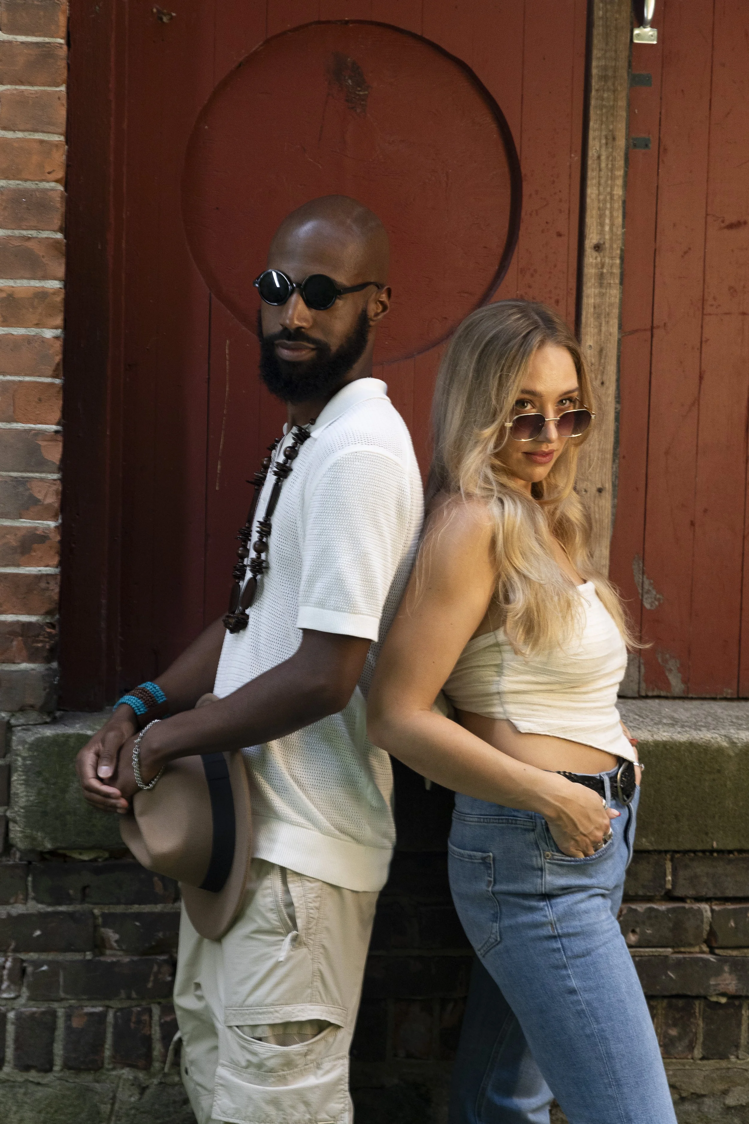 Models @tavwonder and @ca_ssandraa pose during the #ConnecticutSlam in Winsted. | Credit: Reynaldo Cruz Diaz