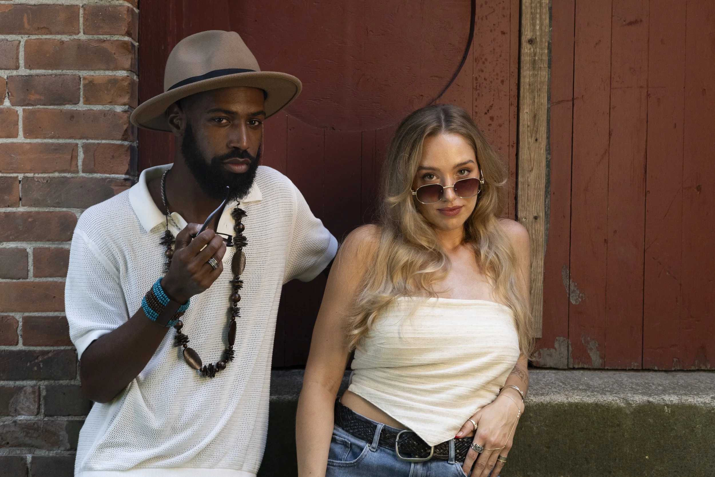 Models @tavwonder and @ca_ssandraa pose during the #ConnecticutSlam in Winsted. | Credit: Reynaldo Cruz Diaz