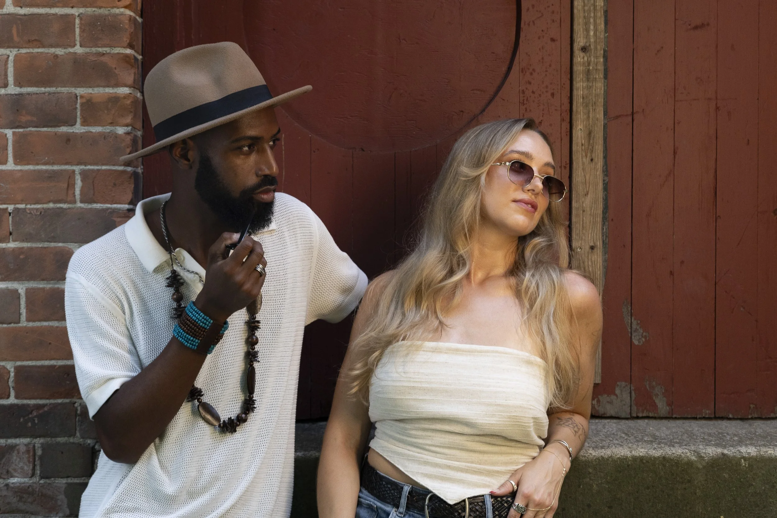 Models @tavwonder and @ca_ssandraa pose during the #ConnecticutSlam in Winsted. | Credit: Reynaldo Cruz Diaz