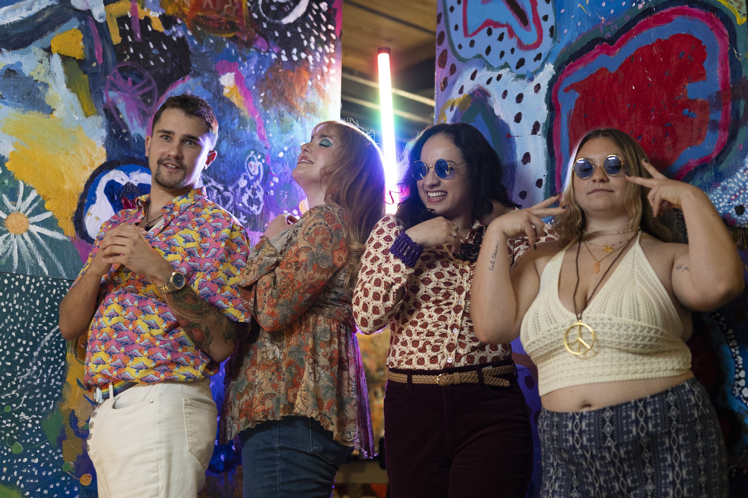 Models @masonmediaphotography, @apeyrose_, @adriana.cedeno.medina and @christinebakes999 pose during the #ConnecticutSlam in Winsted. | Credit: Reynaldo Cruz Diaz