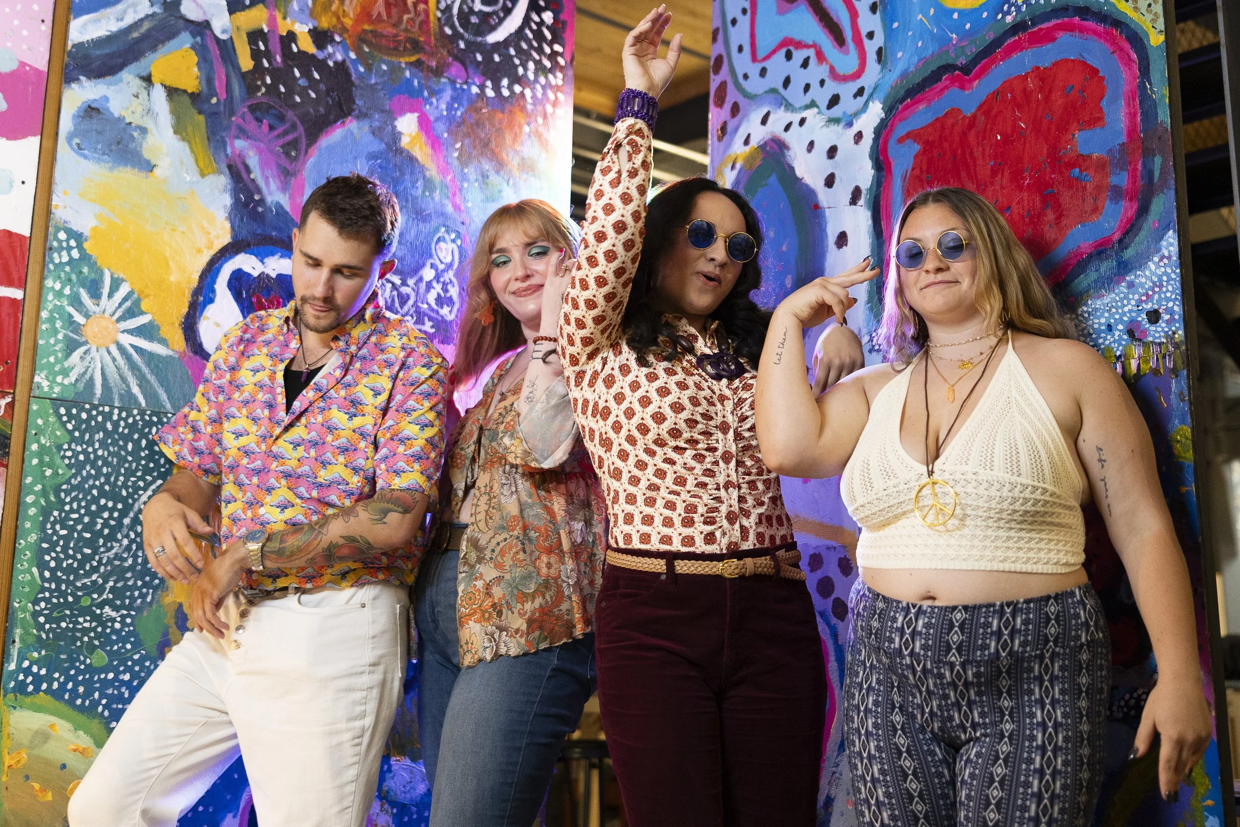 Models @masonmediaphotography, @apeyrose_, @adriana.cedeno.medina and @christinebakes999 pose during the #ConnecticutSlam in Winsted. | Credit: Reynaldo Cruz Diaz