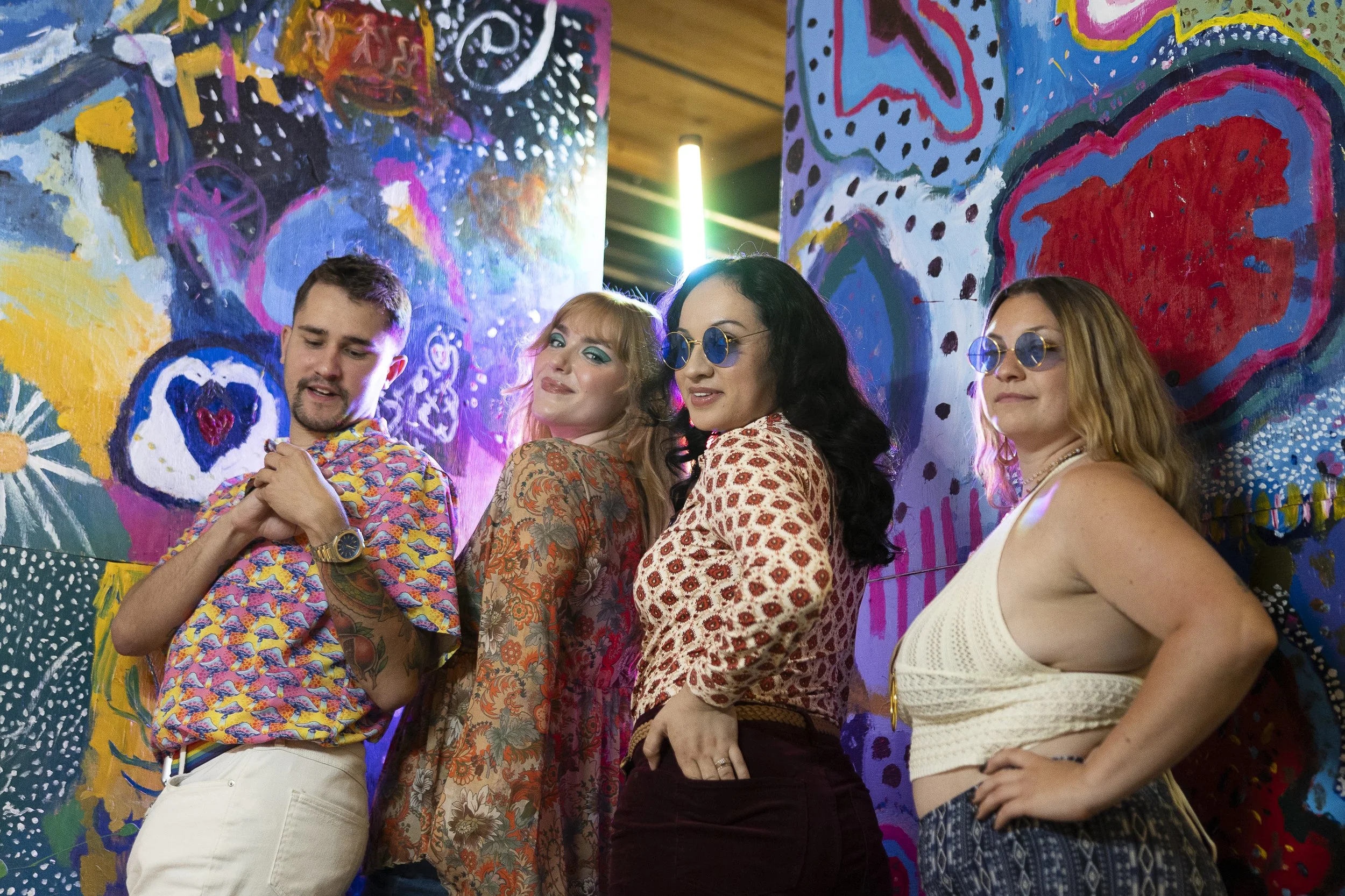 Models @masonmediaphotography, @apeyrose_, @adriana.deceno.medina and @christinebakes999 pose during the #ConnecticutSlam in Winsted. |Credit: Reynaldo Cruz Diaz