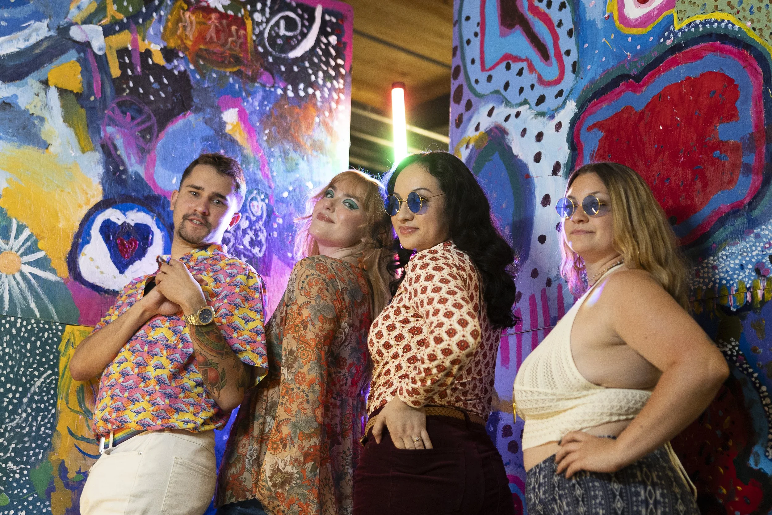 Models @masonmediaphotography, @apeyrose_, @adriana.deceno.medina and @christinebakes999 pose during the #ConnecticutSlam in Winsted. |Credit: Reynaldo Cruz Diaz