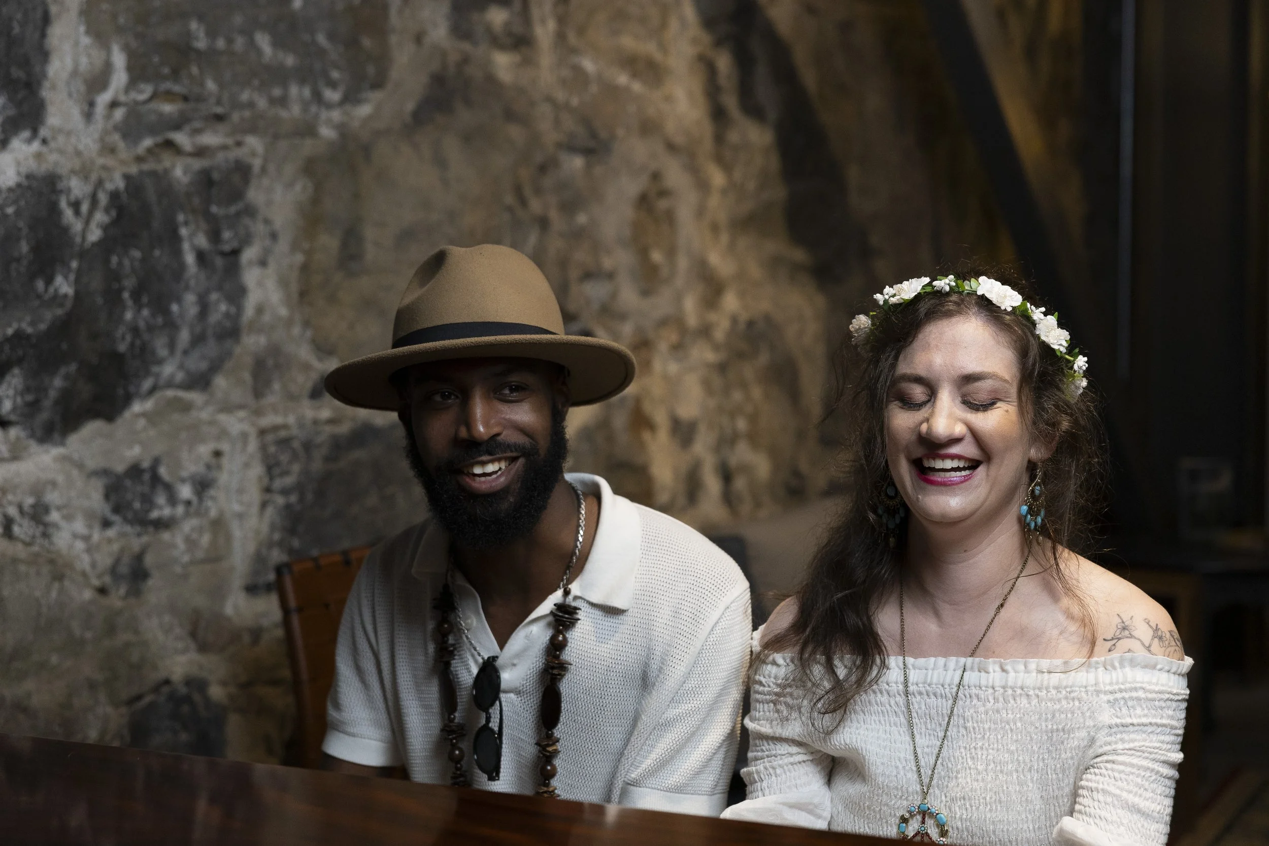 Models @tavwonder and @beezyrose143 pose during the #ConnecticutSlam in Winsted. | Credit: Reynaldo Cruz Diaz