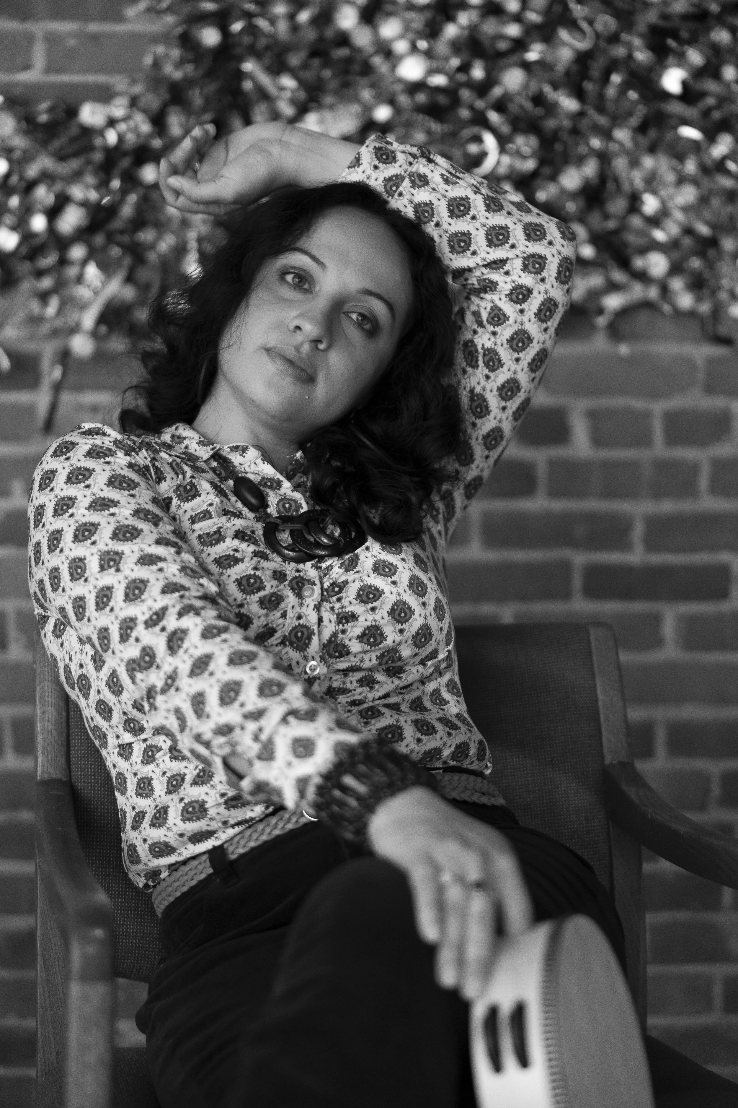Model @adriana.cedeno.medina poses during the #ConnecticutSlam in Winsted. | Credit: Reynaldo Cruz Diaz