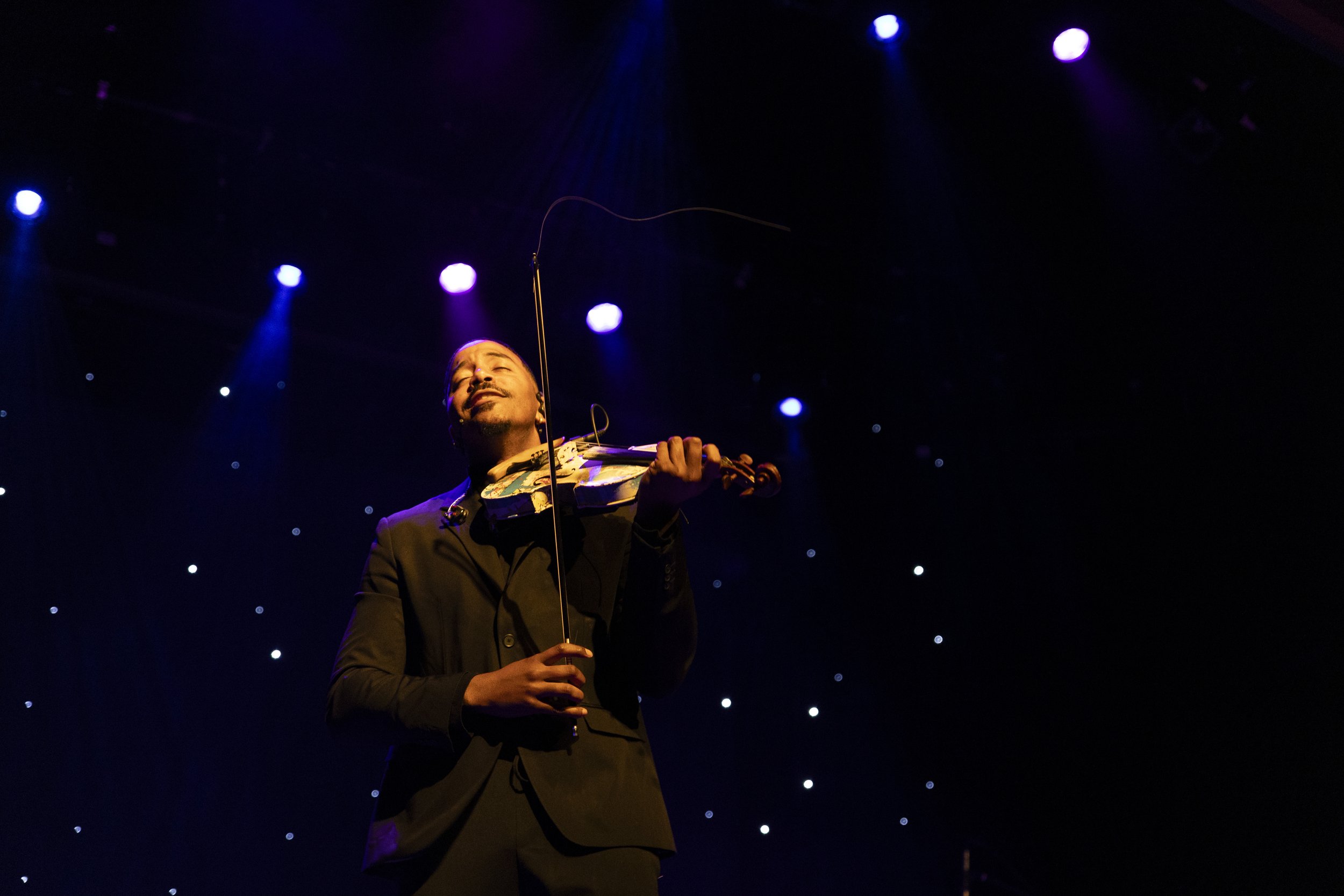 Grammy Award winner Damien Escobar performs a violin concert in Hartford’s Infinity Hall. |Credit: Reynaldo Cruz Diaz