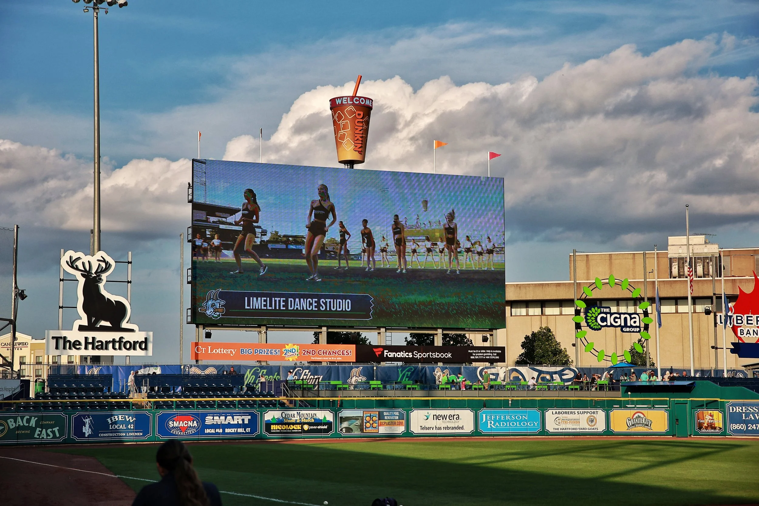 Limelite Dance Studio on the jumbotron for the Cuban Heritage Night.| Credit: Reynaldo Cruz Diaz