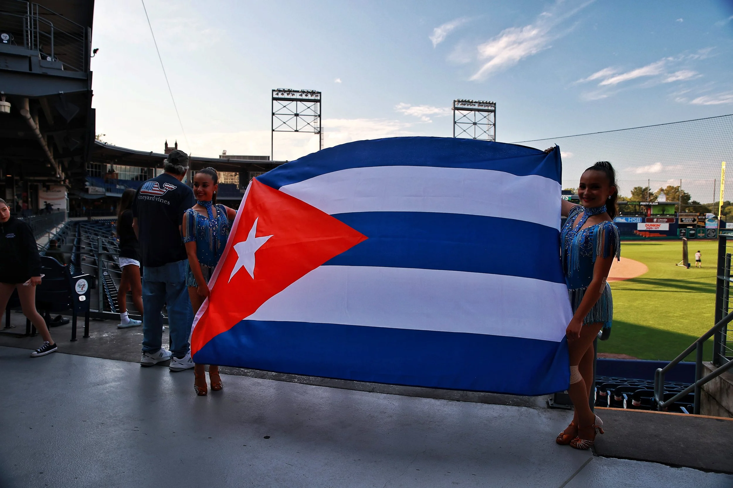 The Cuban flag present in the Cuban Heritage Night.| Credit: Reynaldo Cruz Diaz