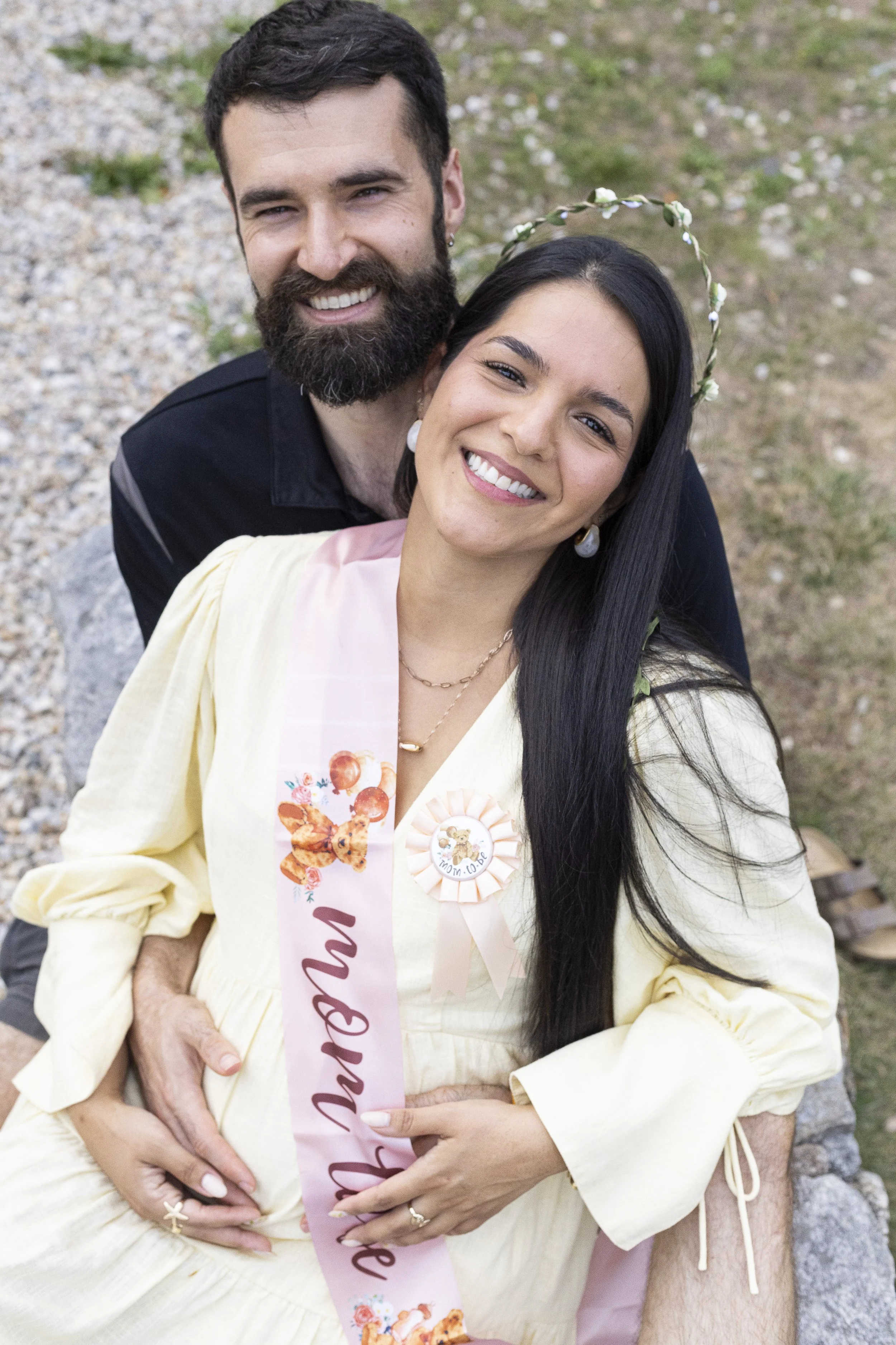 Jennifher Ortiz and her beloved Ryan Shaffer pose for a photo during their baby shower in Hamden, CT.|Credit: Reynaldo Cruz Diaz