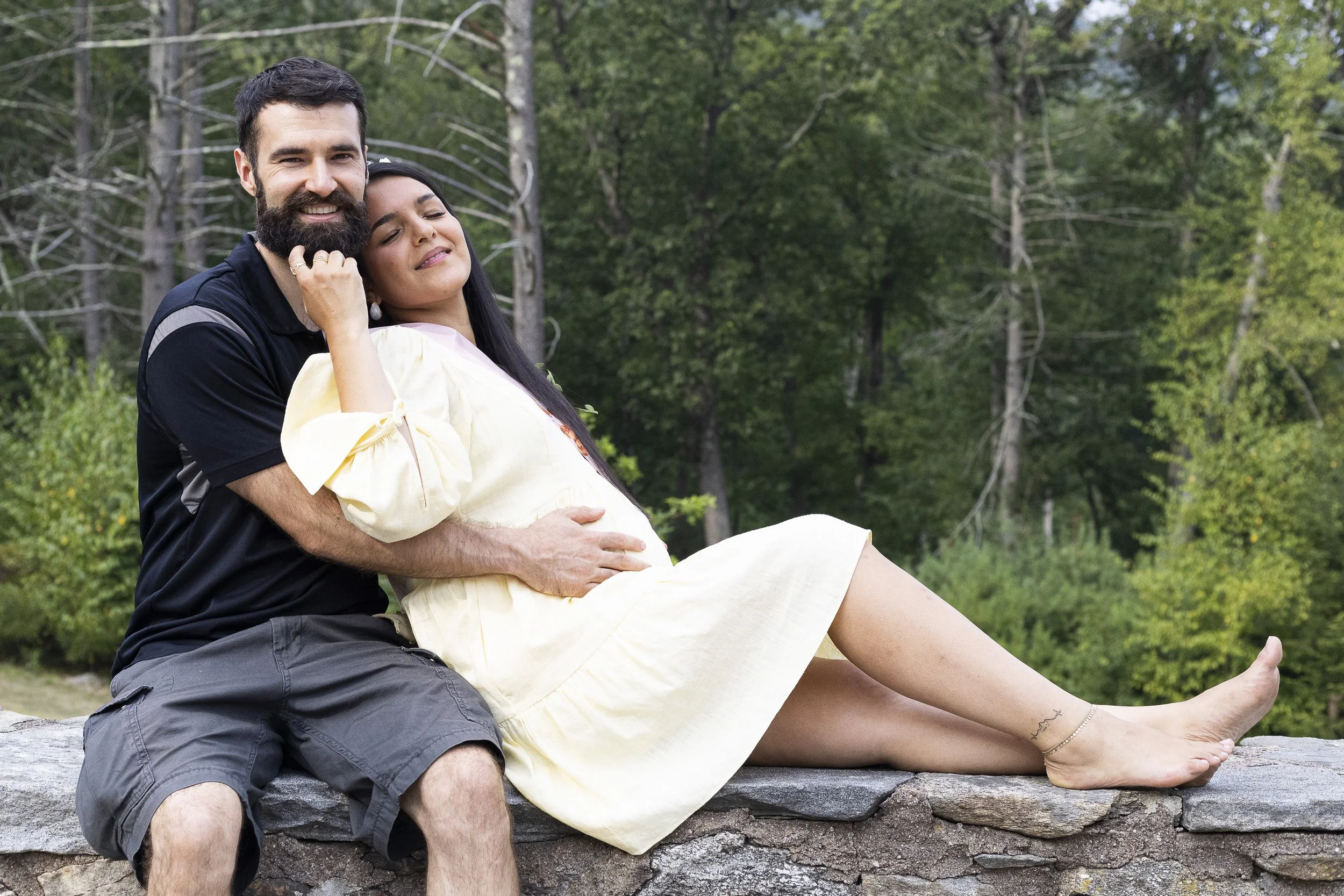 Jennifher Ortiz and her beloved Ryan Shaffer pose for a photo during their baby shower in Hamden, CT.|Credit: Reynaldo Cruz Diaz