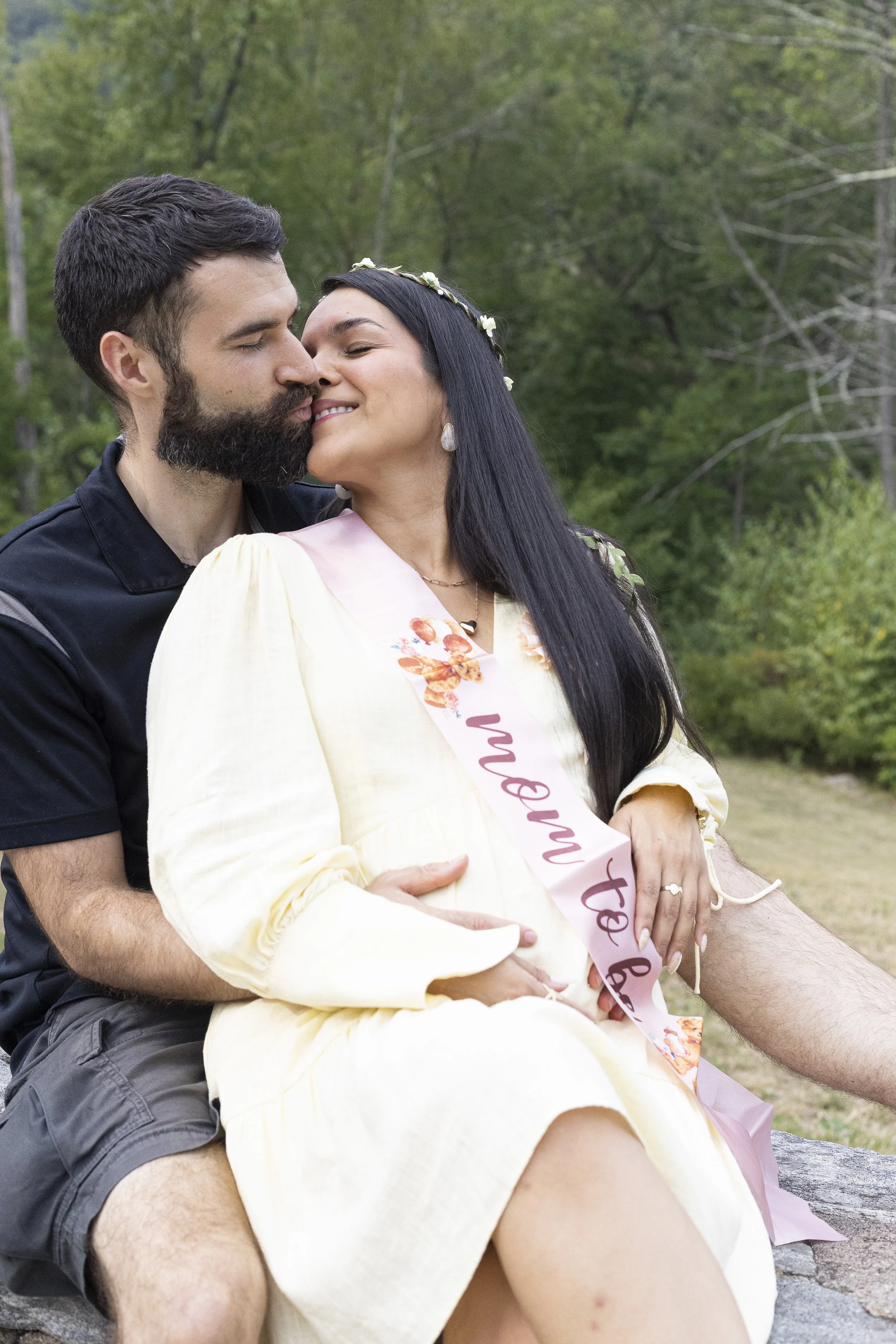 Jennifher Ortiz and her beloved Ryan Shaffer pose for a photo during their baby shower in Hamden, CT.|Credit: Reynaldo Cruz Diaz