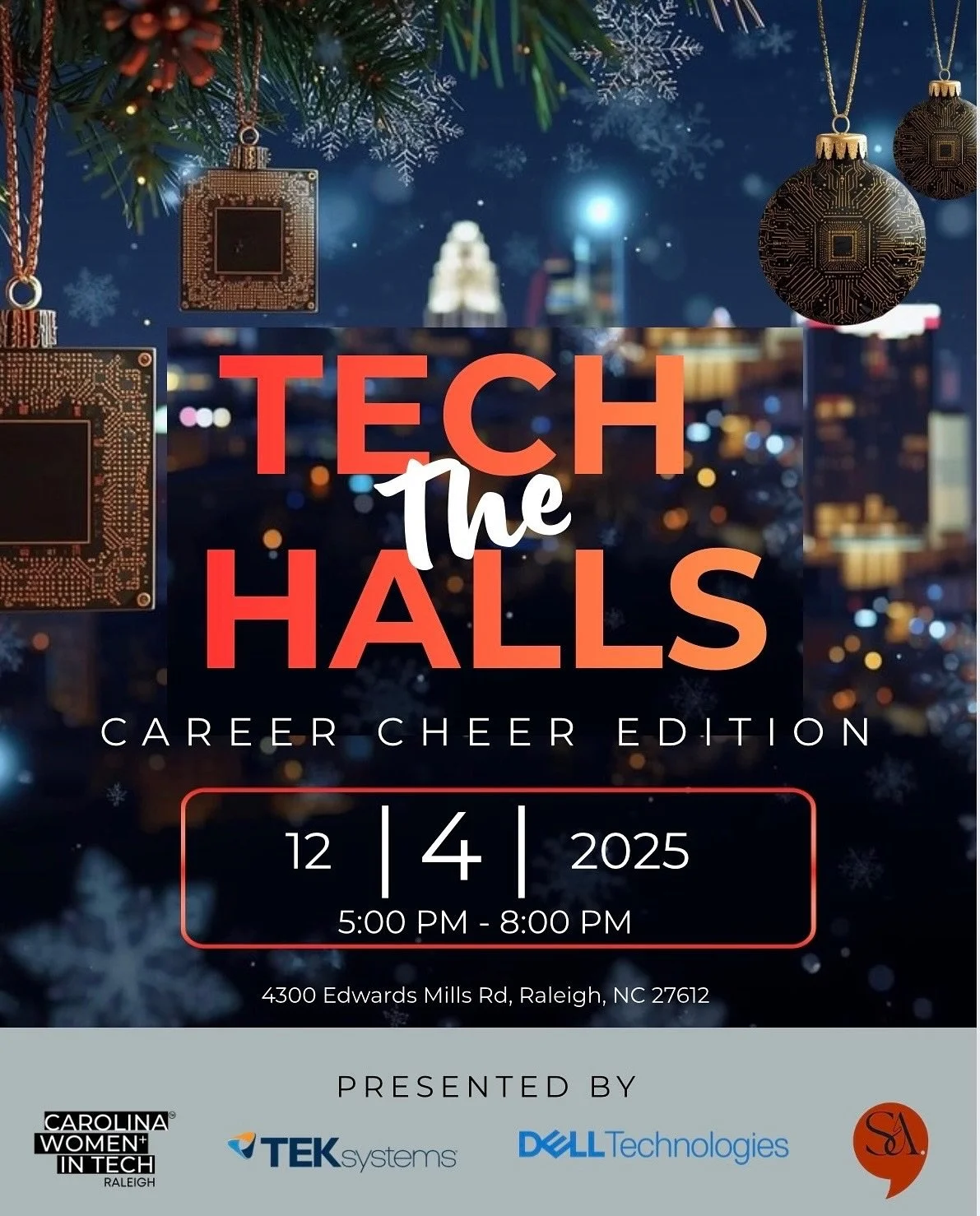 🎄 Don&rsquo;t miss out on the ultimate holiday career boost! 🎁

There&rsquo;s still time to sign up for Tech the Halls&mdash;your chance to end 2025 strong and set yourself up for an amazing 2026!

This isn&rsquo;t just a holiday mixer; it&rsquo;s 