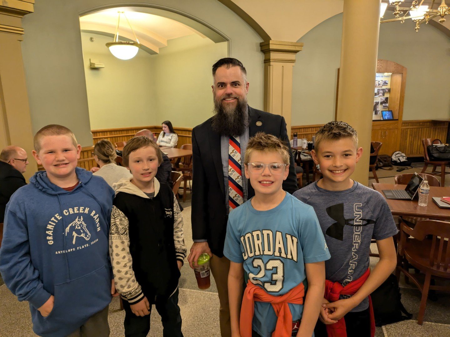 It was great to visit with students from West Marshall last week and welcome them to our beautiful state capitol!