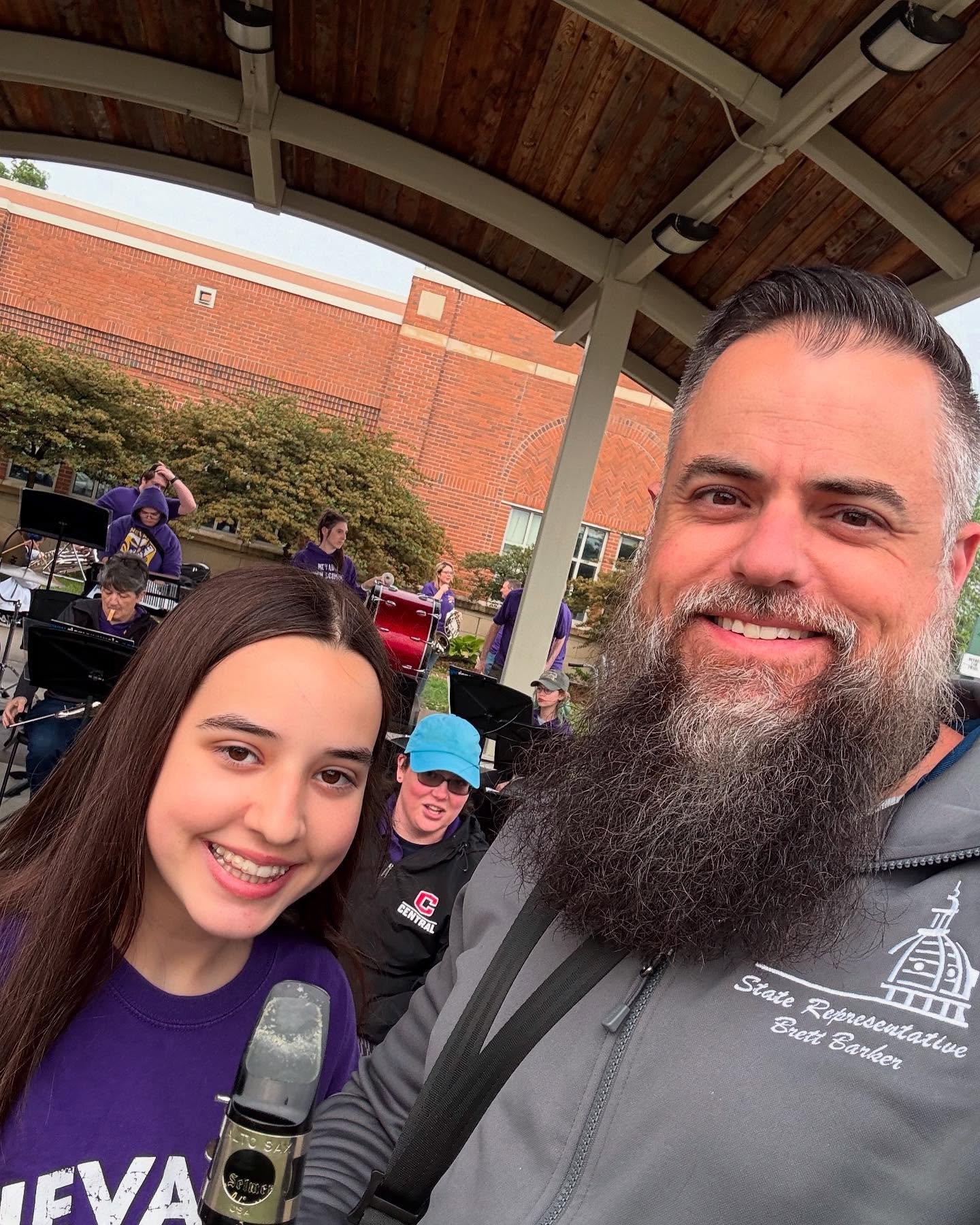 I loved getting to play in the Nevada Community Band with Ella. I appreciate all the hard work that goes into pulling off a community band concert and am thankful that Mother Nature allowed us to get the concert in tonight.