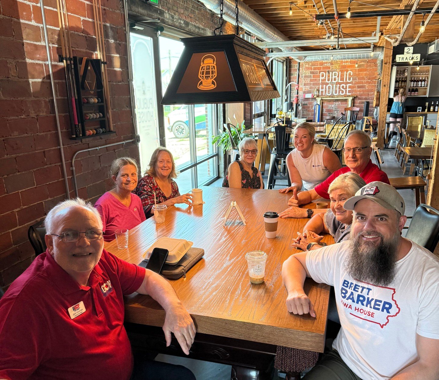 I enjoyed sharing a coffee with the Story County GOP last weekend at a great small business in Slater! Check out Public House 421 if you haven&rsquo;t been. ☕️