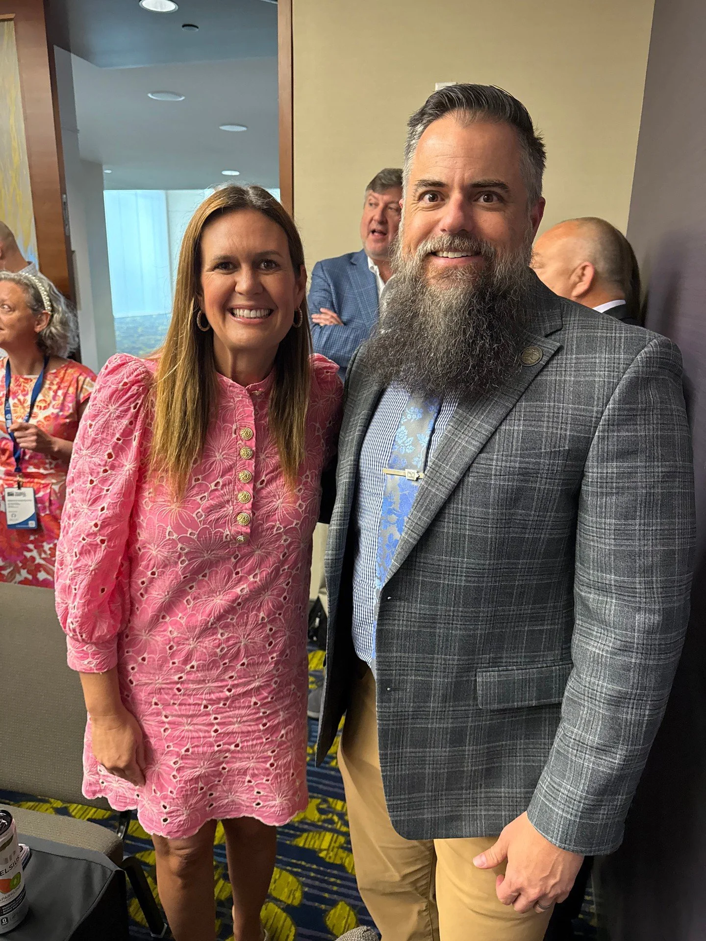 I enjoyed sharing PBM Reform war stories with Governor @sarahhuckabeesanders at the @the.familyleader Summit. Nobody has done a better job exposing predatory PBM practices than Arkansas and Governor Sanders is a leading voice on the need for reform a