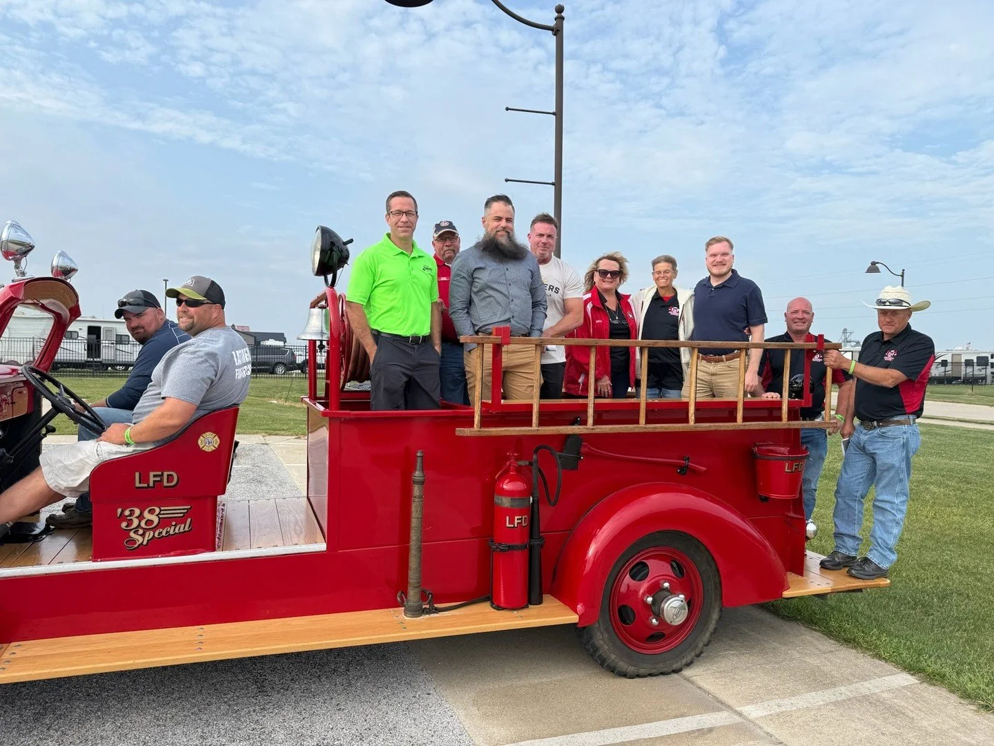 It was a great experience to stop by the Iowa Firefighters Convention and visit with departments from across the district including State Center, Melbourne, and Albion. 🚒