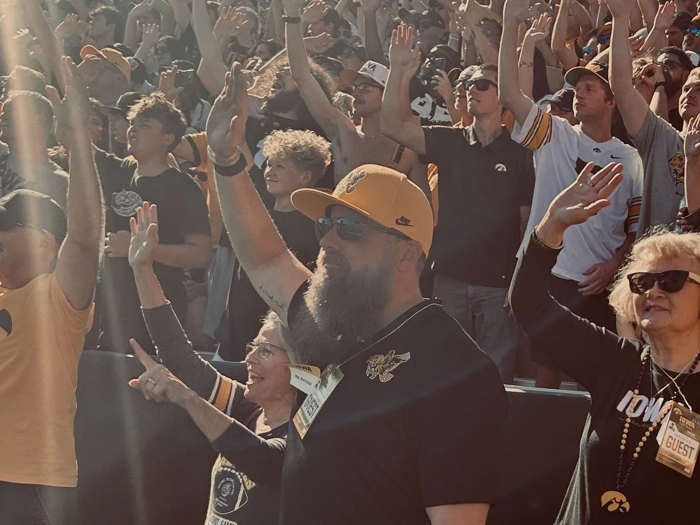 “The wave” is so quintessentially Iowa. Every game, 70,000 fans pause to put the attention on the children and families fighting a bigger fight across the street at the Stead Family Children’s Hospital. It always gets dusty seeing t
