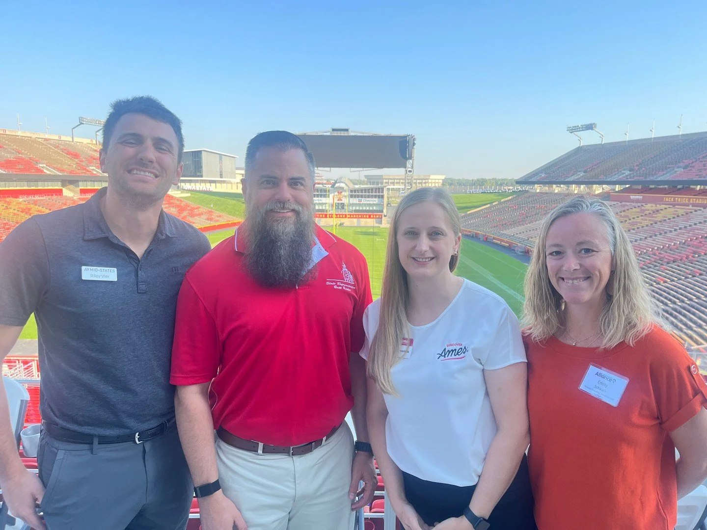 Our manufacturers are critical to the economic development of our state. It was great to kickoff National Manufacturing Day with business and community leaders from across the 4 county Ames Alliance region, including Nevada’s Melissa Muschick,
