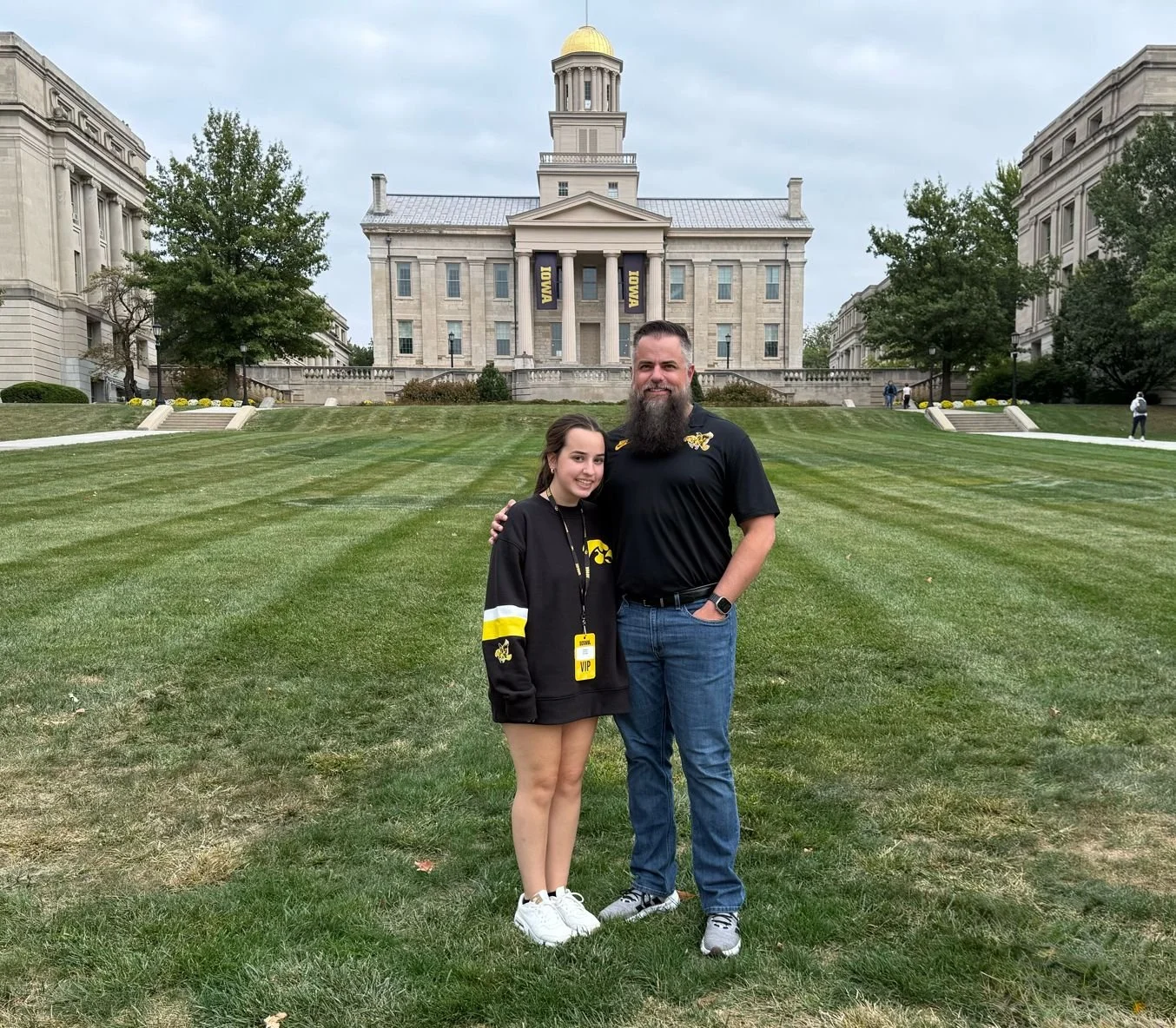 It made my Hawkeye heart happy to take my oldest baby on her first college visit. Two decades ago, I was staffing Hawkeye Visit Days, so it was pretty special to attend one with my daughter and see some old Admissions friends. Also, where did the tim
