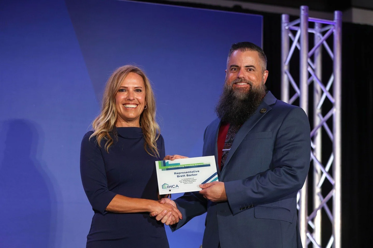 I was honored to receive the 2025 Outstanding Service Award from the Iowa Health Care Association. This award recognizes legislators' service in support of Iowans in need of long-term care 

&ldquo;These legislators have demonstrated a genuine commit