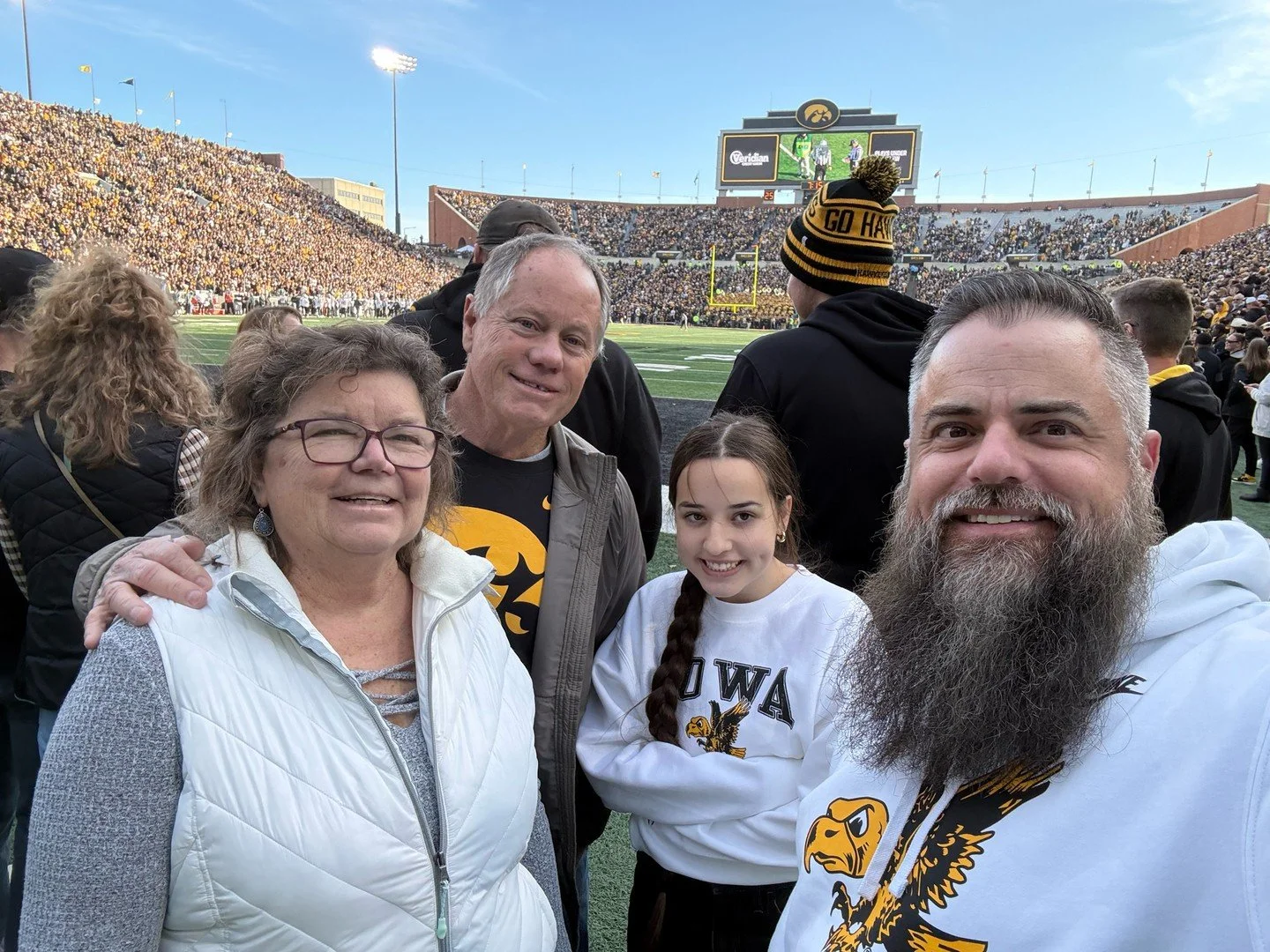 It was a blessing to enjoy the company of our dear old family friends from Florida last weekend. It was extra special to share the Hawkeye Wave with them as we waved up to their granddaughter in the Stead Family Children&rsquo;s Hospital.
