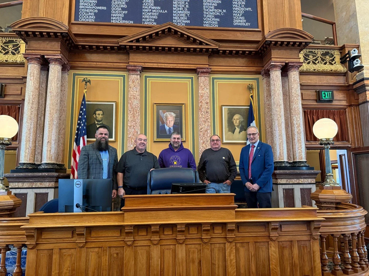 Three of my constituents came to the Capitol to testify on a solar energy bill I filed to help them take better advantage of the energy they are producing for their properties.