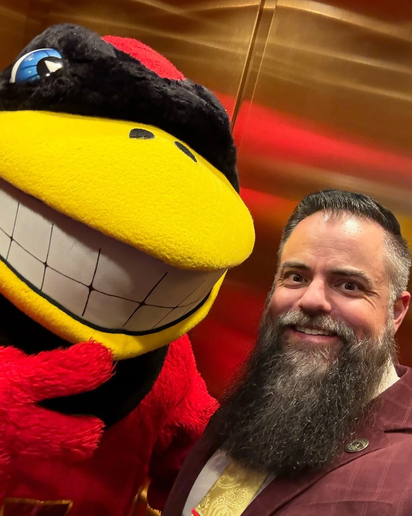 A surprise guest shared the elevator with me at the Capitol today!