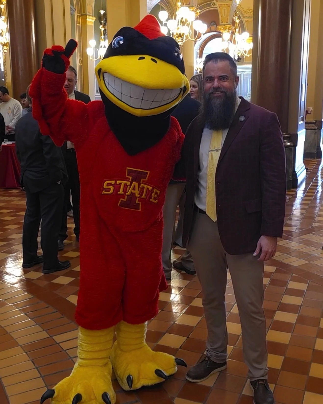 It was another great ISU Day on the Hill. I enjoyed visiting with Iowa State students, faculty, and staff about all the ways they are training our state&rsquo;s future leaders. Oh, and I also got to see Herky&rsquo;s cousin Cy!