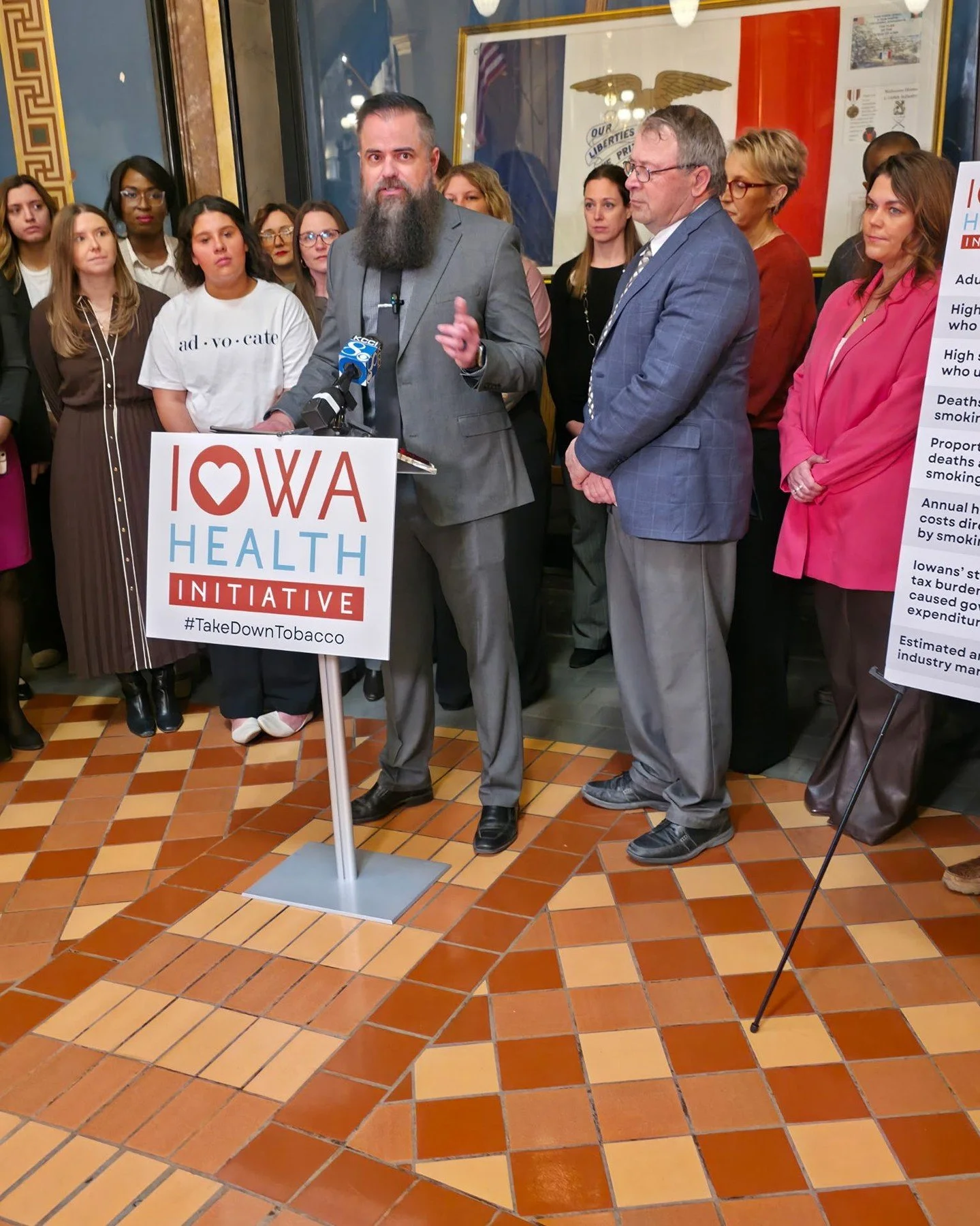 Tobacco use is the leading cause of preventable death in Iowa and costs Iowans billions of dollars in healthcare expenses. Tobacco taxes are a proven way to significantly drive down tobacco deaths while also recouping tobacco-related expenses to taxp