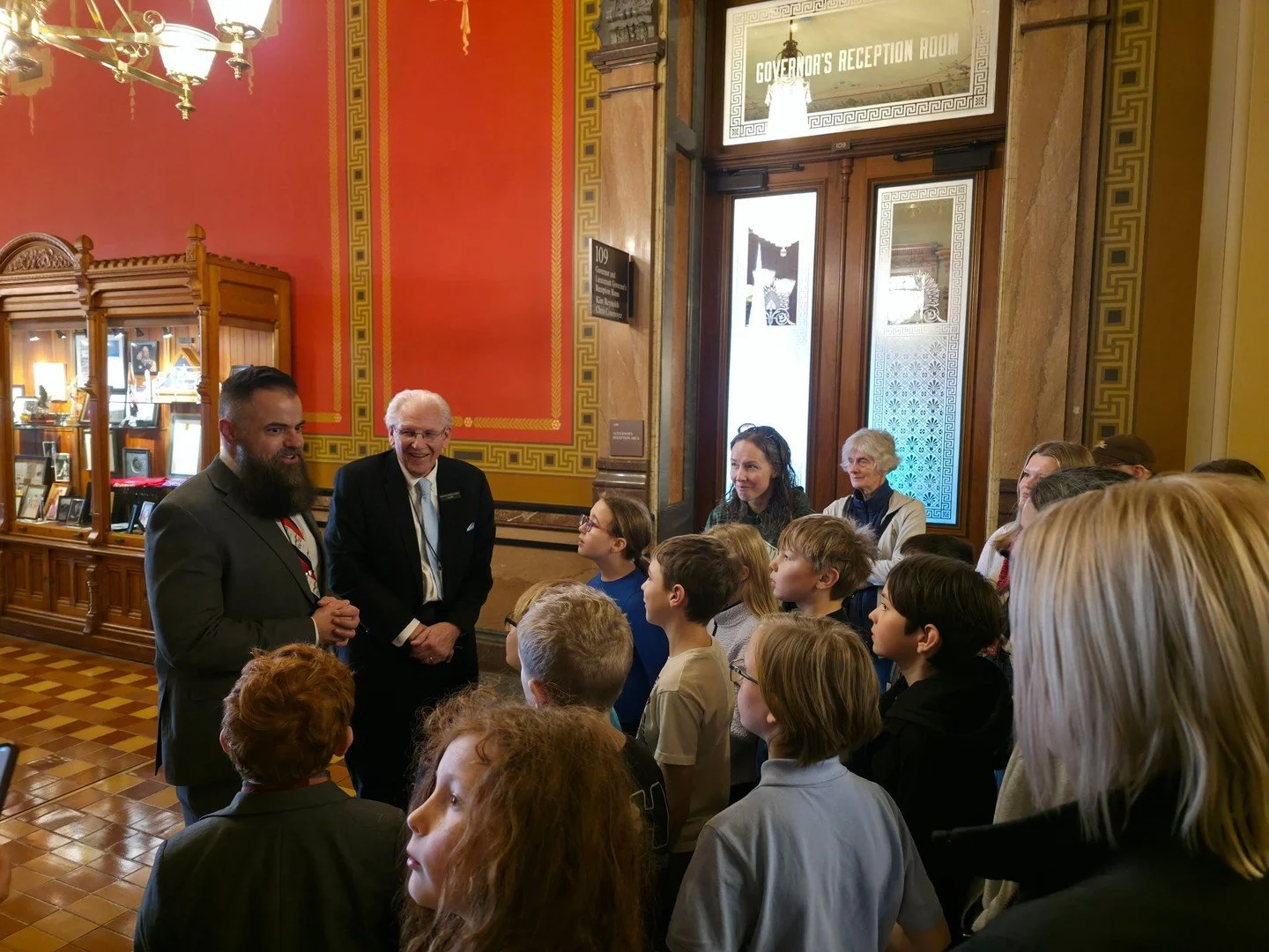 It was a lot of fun answering questions from Collins-Maxwell students! Thanks for visiting your Capitol!