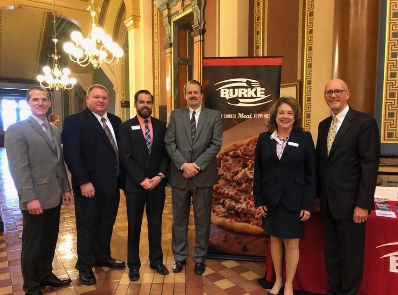 Throwback Thursday: visiting with Rep Deyoe and Senator Sweeney at the Capitol with a Story County delegation in 2019.
