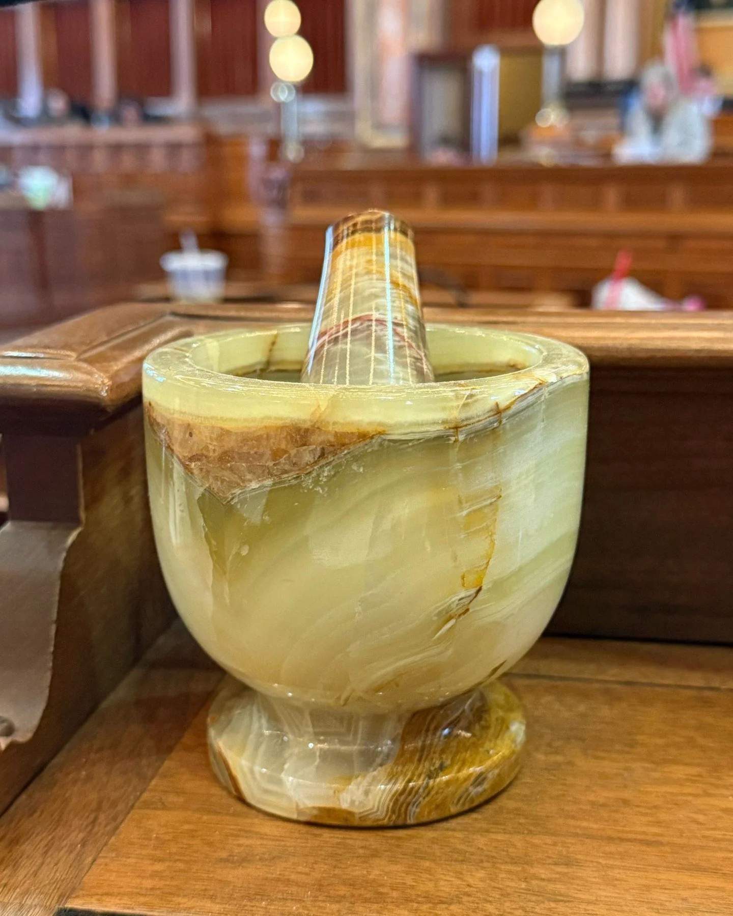 What items are on my desk? This is a mortar and pestle, which is the traditional symbol of the profession of pharmacy. Our state legislature is truly a citizen legislature made up of all walks of life. I am proud to be a strong voice for health care 