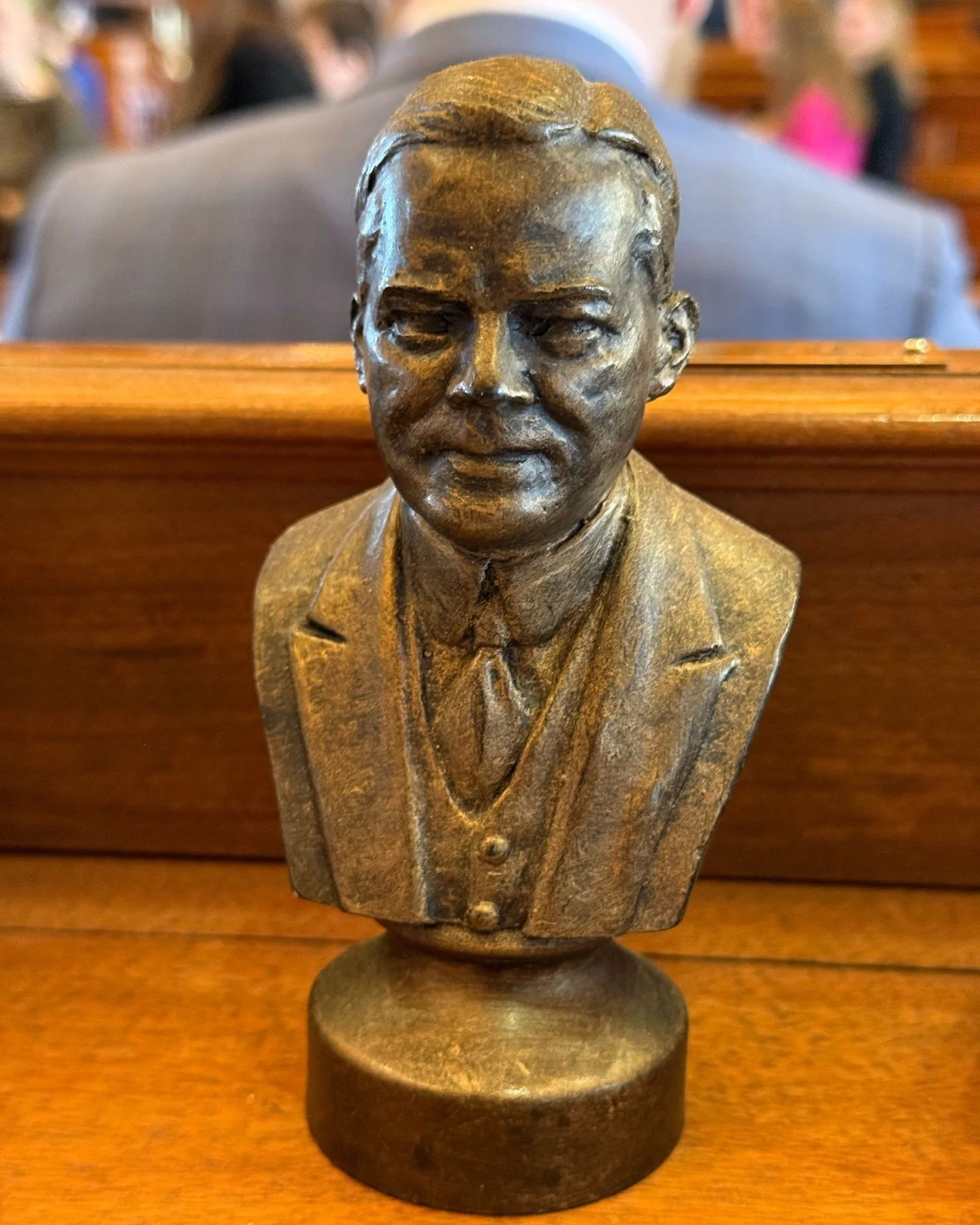 What&rsquo;s on my desk? Today&rsquo;s highlight is a bust of the &ldquo;Great Humanitarian&rdquo; President Herbert Hoover. 

&ldquo;Being a politician is a poor profession. Being a public servant is a noble one.&rdquo; - President Hoover

Some fun 