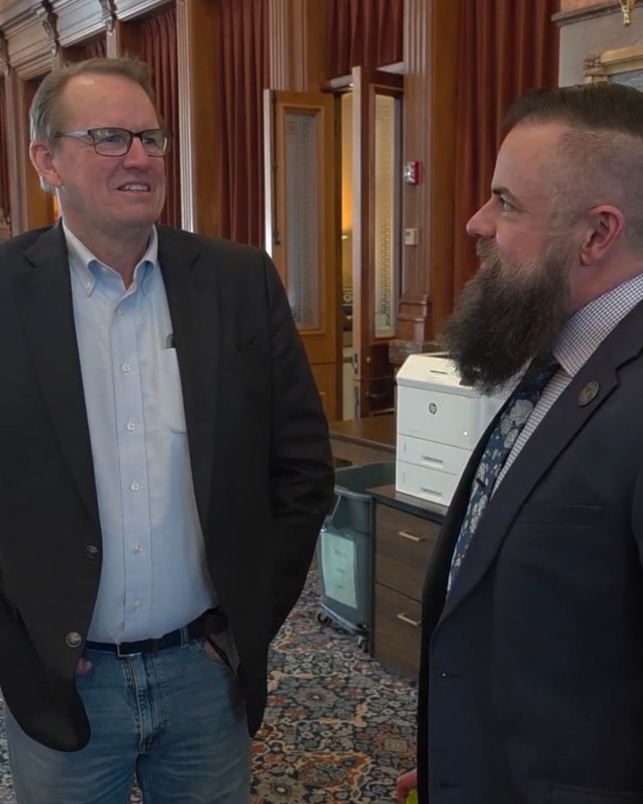 It&rsquo;s always great to swap stories with Rep. Dave Deyoe!