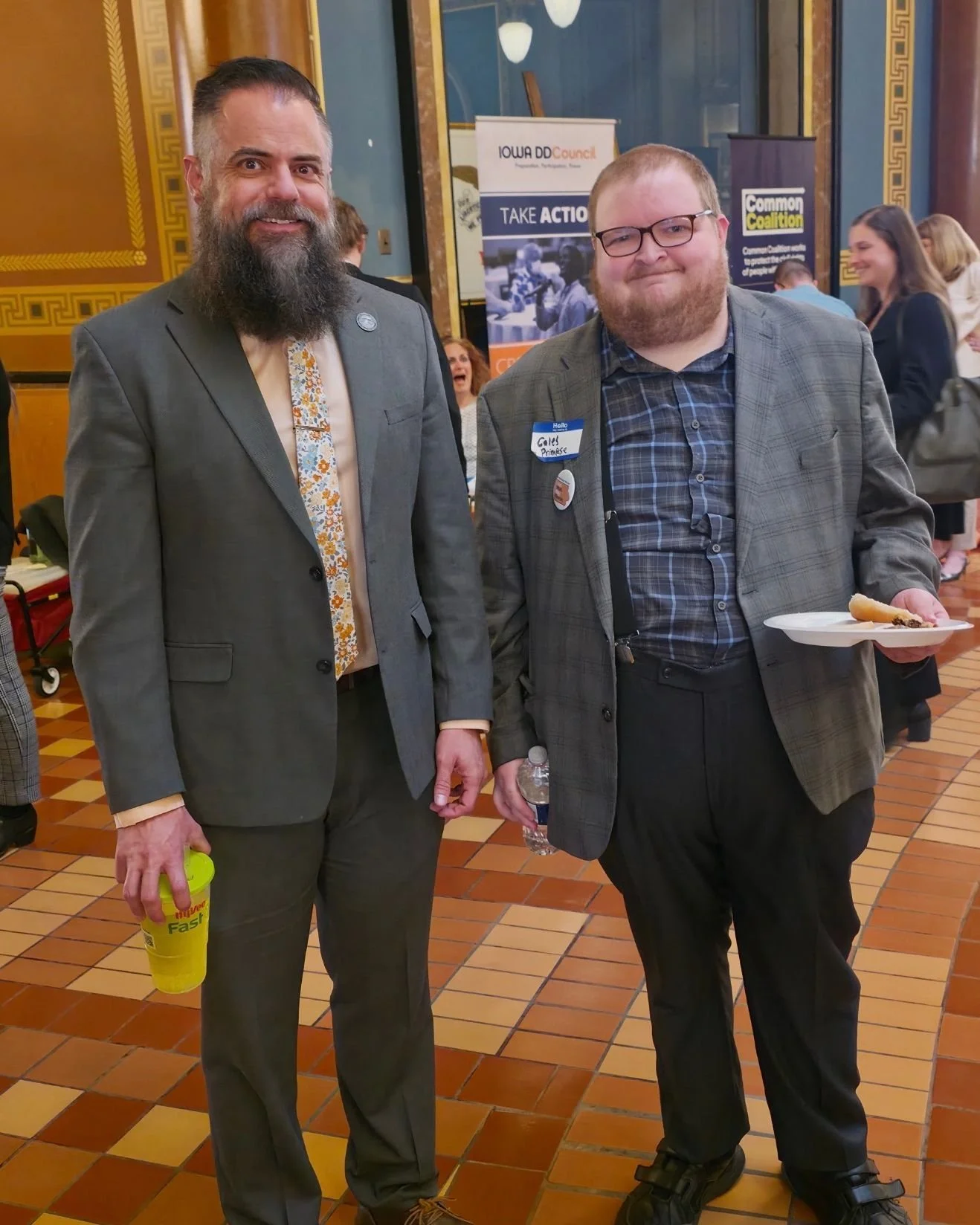 It was great to visit with my friend Caleb and other disability advocates in the rotunda last week.