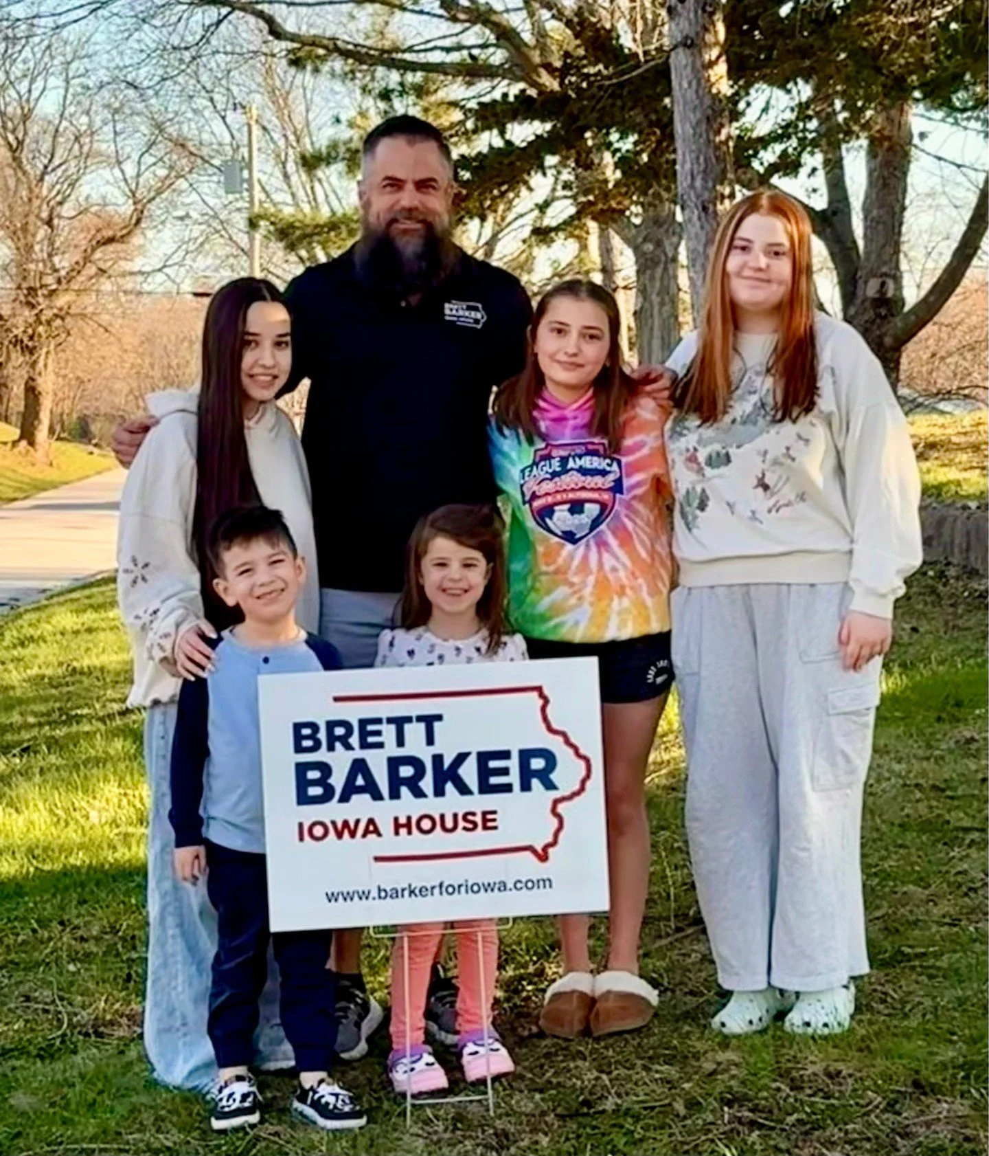 My awesome helpers are excited to bring you a yard sign! If you live in the 51st District, I&rsquo;d be honored if you&rsquo;d consider displaying a sign for the June 2 primary election. Will you show your support for Team Barker? https://www.barkerf