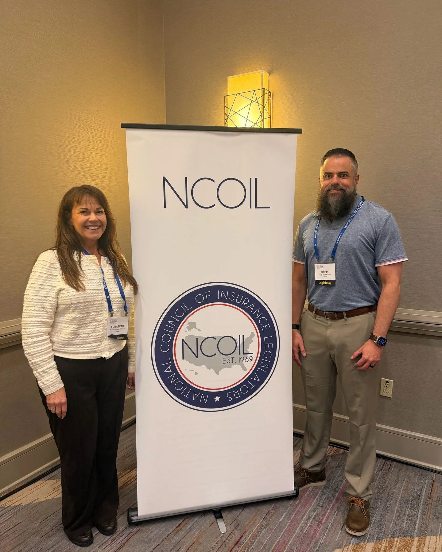 Bringing back a lot of nerdy insurance policy after attending the National Council of Insurance Legislators with my colleague Rep. Elizabeth Wilson.