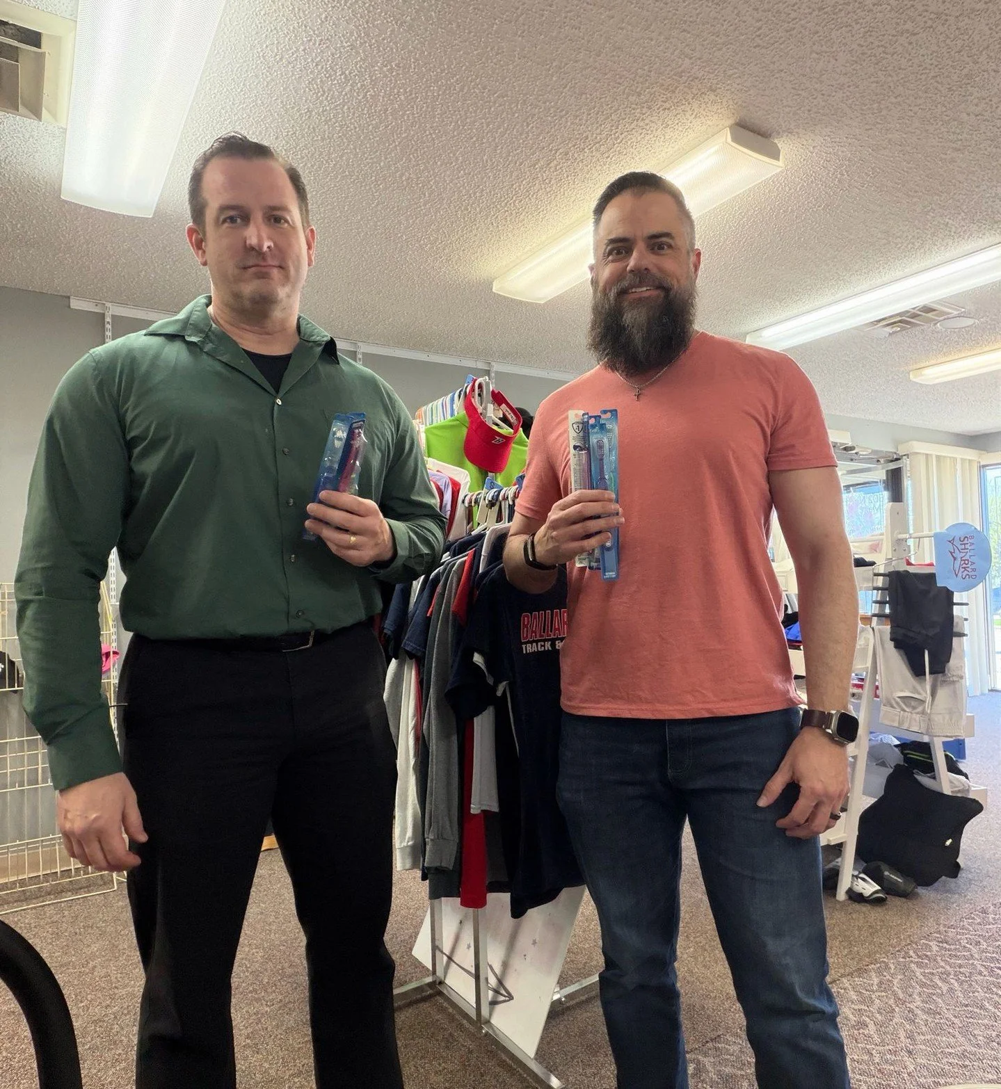 HUXLEY &mdash; every year Delta Dental asks legislators to choose a charity to send toothbrushes and other hygiene products. This year, I chose Ballard Clothing &amp; Food Pantry. They do great work for the Ballard community!